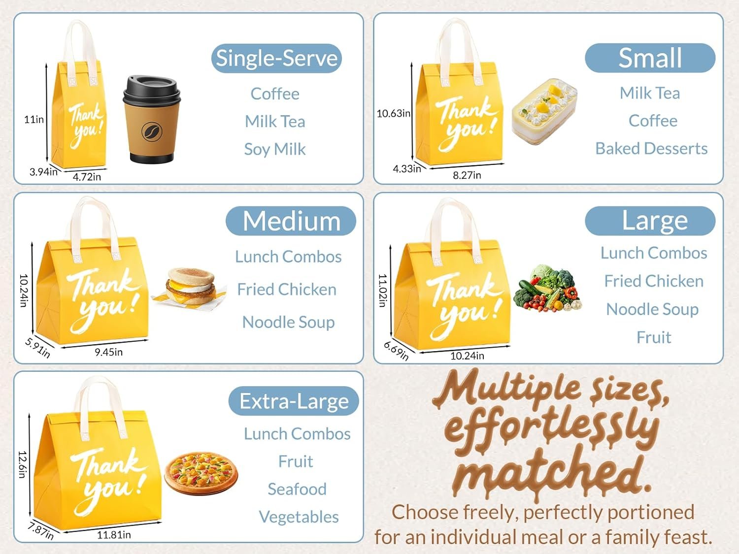 Bolsas térmicas personalizadas con logotipo para comida para llevar, empaques reutilizables a granel para entrega de alimentos y bebidas frías y calientes, Proveedor de soluciones para restaurantes Bolsas térmicas personalizadas con logotipo para comida para llevar, empaques reutilizables a granel para entrega de alimentos y bebidas frías y calientes, Proveedor de soluciones para restaurantes