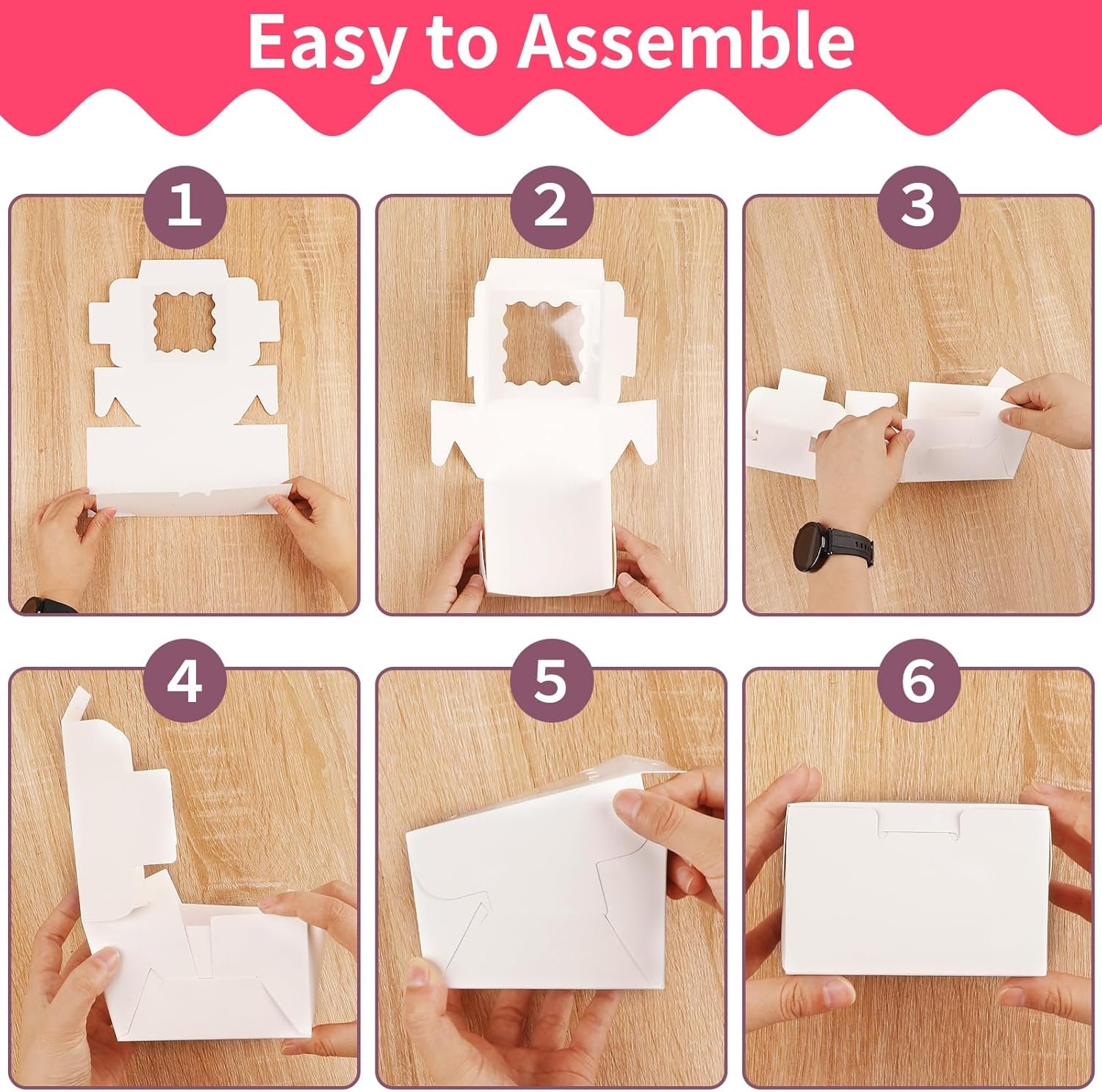 Caja para galletas blanca con logo personalizado, 24 unidades de 4x4x2.5 pulgadas, ideal para mini pasteles, postres, donas, macarons, fresas, bombones; marca blanca de excelente calidad, proveedor confiable. Caja para galletas blanca con logo personalizado, 24 unidades de 4x4x2.5 pulgadas, ideal para mini pasteles, postres, donas, macarons, fresas, bombones; marca blanca de excelente calidad, proveedor confiable.