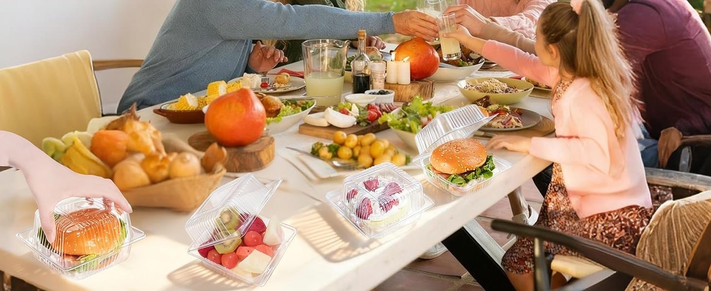 Logo Personalizado Contenedores Plásticos Transparentes de 100 Unidades con Tapas para Alimentos, Cajas Clamshell Desechables Reforzadas para Porciones de Pastel, Postre, Hamburguesa, Ensalada, Pastelería, Frutas y Platos para Llevar Proveedor. Logo Personalizado Contenedores Plásticos Transparentes de 100 Unidades con Tapas para Alimentos, Cajas Clamshell Desechables Reforzadas para Porciones de Pastel, Postre, Hamburguesa, Ensalada, Pastelería, Frutas y Platos para Llevar Proveedor.