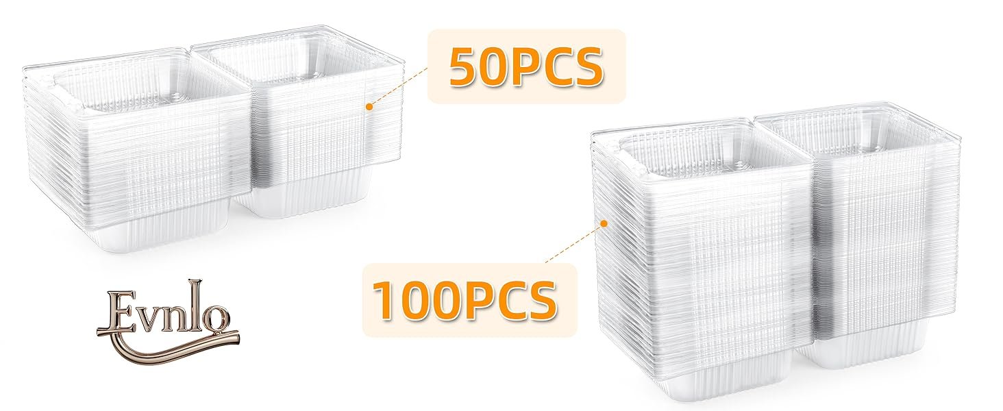Logo Personalizado Contenedores Plásticos Transparentes de 100 Unidades con Tapas para Alimentos, Cajas Clamshell Desechables Reforzadas para Porciones de Pastel, Postre, Hamburguesa, Ensalada, Pastelería, Frutas y Platos para Llevar Proveedor. Logo Personalizado Contenedores Plásticos Transparentes de 100 Unidades con Tapas para Alimentos, Cajas Clamshell Desechables Reforzadas para Porciones de Pastel, Postre, Hamburguesa, Ensalada, Pastelería, Frutas y Platos para Llevar Proveedor.