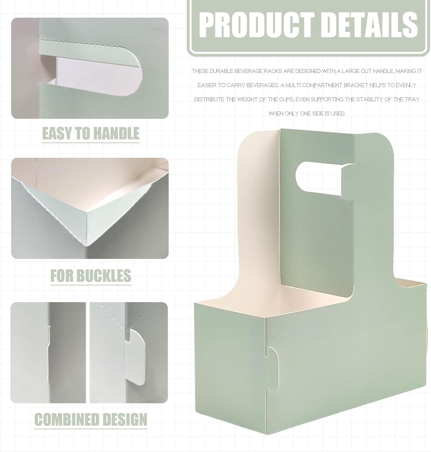 Logo Personalizado para Transportar Bebidas, Soporte de Cartón Verde para 15 Tazas con Asa, portavasos para Bebidas Calientes o Frías, Ideal para Delivery y Comida para Llevar, Fabricante Proveedor de Portatazas. Logo Personalizado para Transportar Bebidas, Soporte de Cartón Verde para 15 Tazas con Asa, portavasos para Bebidas Calientes o Frías, Ideal para Delivery y Comida para Llevar, Fabricante Proveedor de Portatazas.