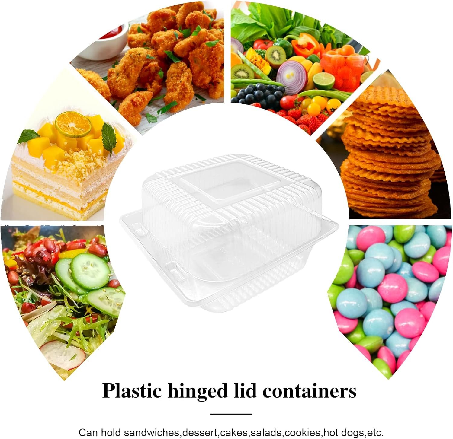 Contenedores de Plástico Transparentes con Tapa, 100 Piezas, para Porciones Individuales de Pasteles y Postres, Marca Blanca, Fabricante de Envases Desechables para Tortas, Galletas, Pasta y Ensaladas. Contenedores de Plástico Transparentes con Tapa, 100 Piezas, para Porciones Individuales de Pasteles y Postres, Marca Blanca, Fabricante de Envases Desechables para Tortas, Galletas, Pasta y Ensaladas.
