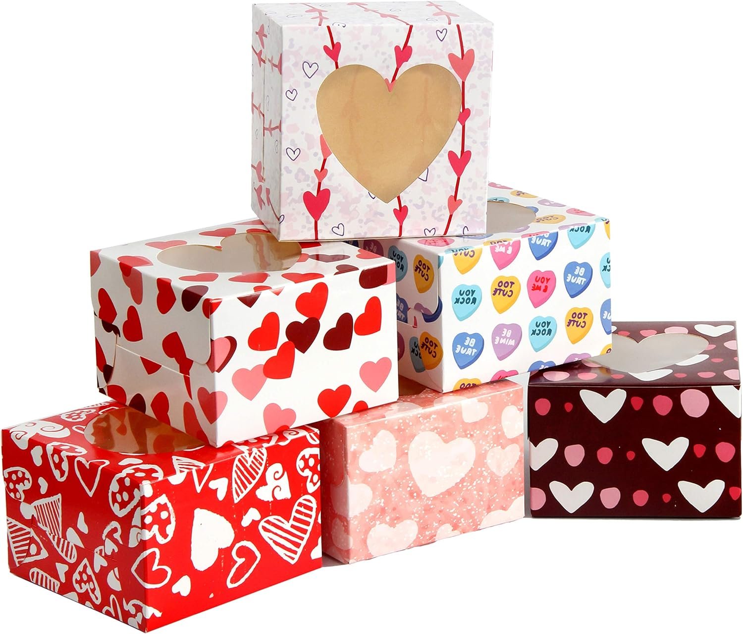 Caja de regalo para pasteles de San Valentín con ventana, 24 Pcs, ideal para galletas, cupcakes, donuts y brownies. Personaliza con tu logo y elige nuestro servicio como proveedor para marca blanca. Caja de regalo para pasteles de San Valentín con ventana, 24 Pcs, ideal para galletas, cupcakes, donuts y brownies. Personaliza con tu logo y elige nuestro servicio como proveedor para marca blanca.