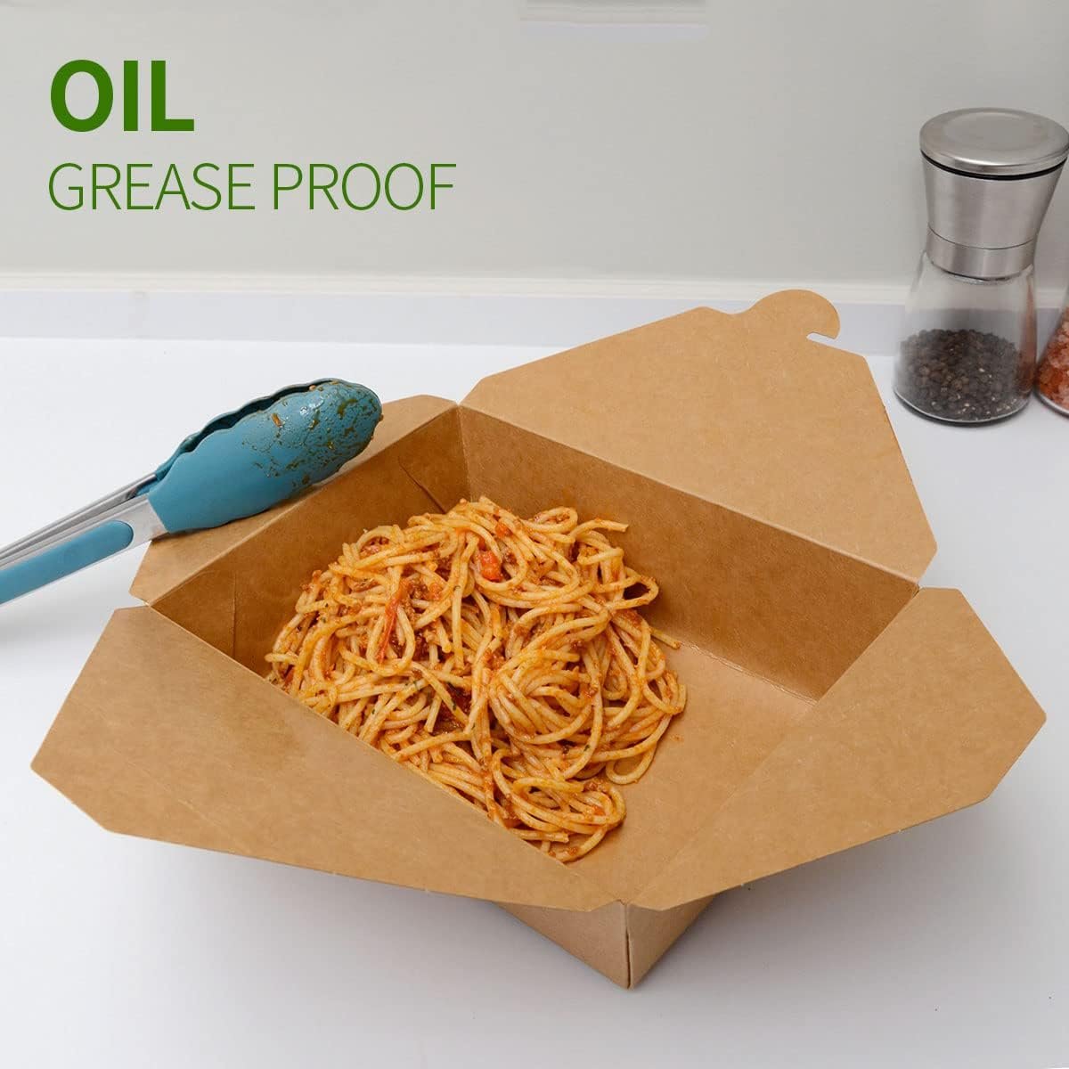 Logo Personalizado 50 Paquetes de Contenedores Grande para Comida para Llevar de 70 oz - Caja de Cartón Kraft Resistente a Grasas para Almuerzo - Marca Blanca de Fábrica para Restaurante, Hogar y Fiesta Logo Personalizado 50 Paquetes de Contenedores Grande para Comida para Llevar de 70 oz - Caja de Cartón Kraft Resistente a Grasas para Almuerzo - Marca Blanca de Fábrica para Restaurante, Hogar y Fiesta