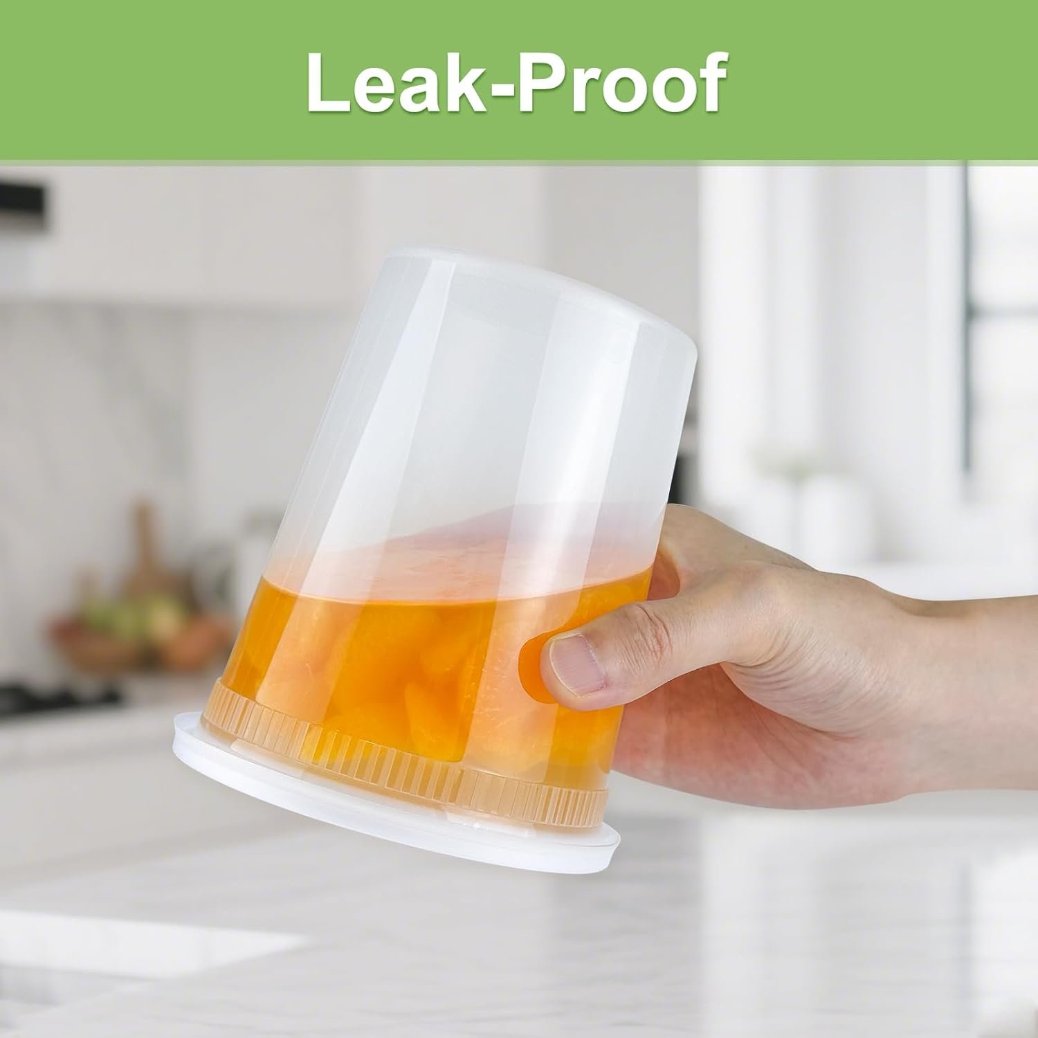 Logo Personalizado en 60 Sets de Contenedores Deli (120 Piezas) con Tapas, 32/16/8 oz X 20 Set Cada uno, A Prueba de Fugas y Libre de BPA, Contenedores de Plástico para Alimentos Sellados para Llevar, Aptos para Sopa, Congelador/Microondas/Lavavajillas, Proveedor.