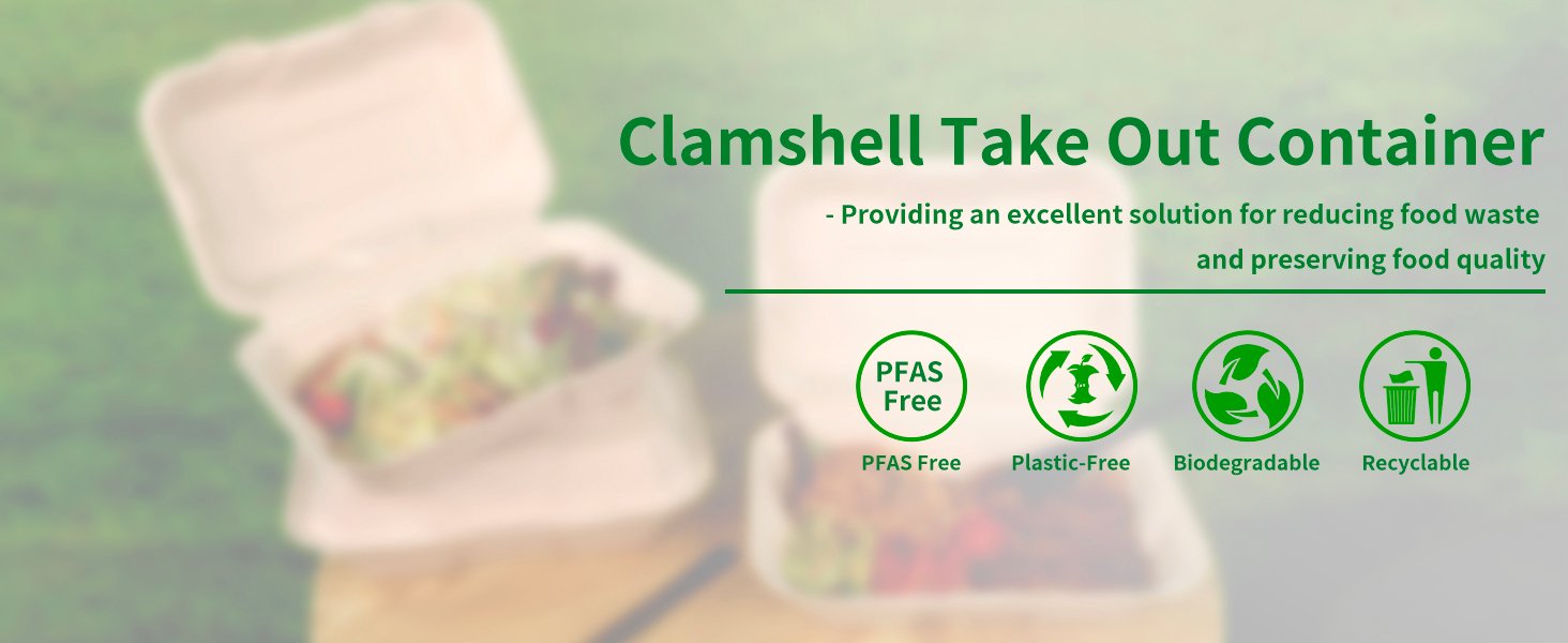 Logo Personalizado Cajas de Almuerzo Desechables Biodegradables de 100 Unidades 9x6 Pulgadas con Tapa Eco-Friendly Clamshell para Comida Marca Blanca Proveedor Logo Personalizado Cajas de Almuerzo Desechables Biodegradables de 100 Unidades 9x6 Pulgadas con Tapa Eco-Friendly Clamshell para Comida Marca Blanca Proveedor