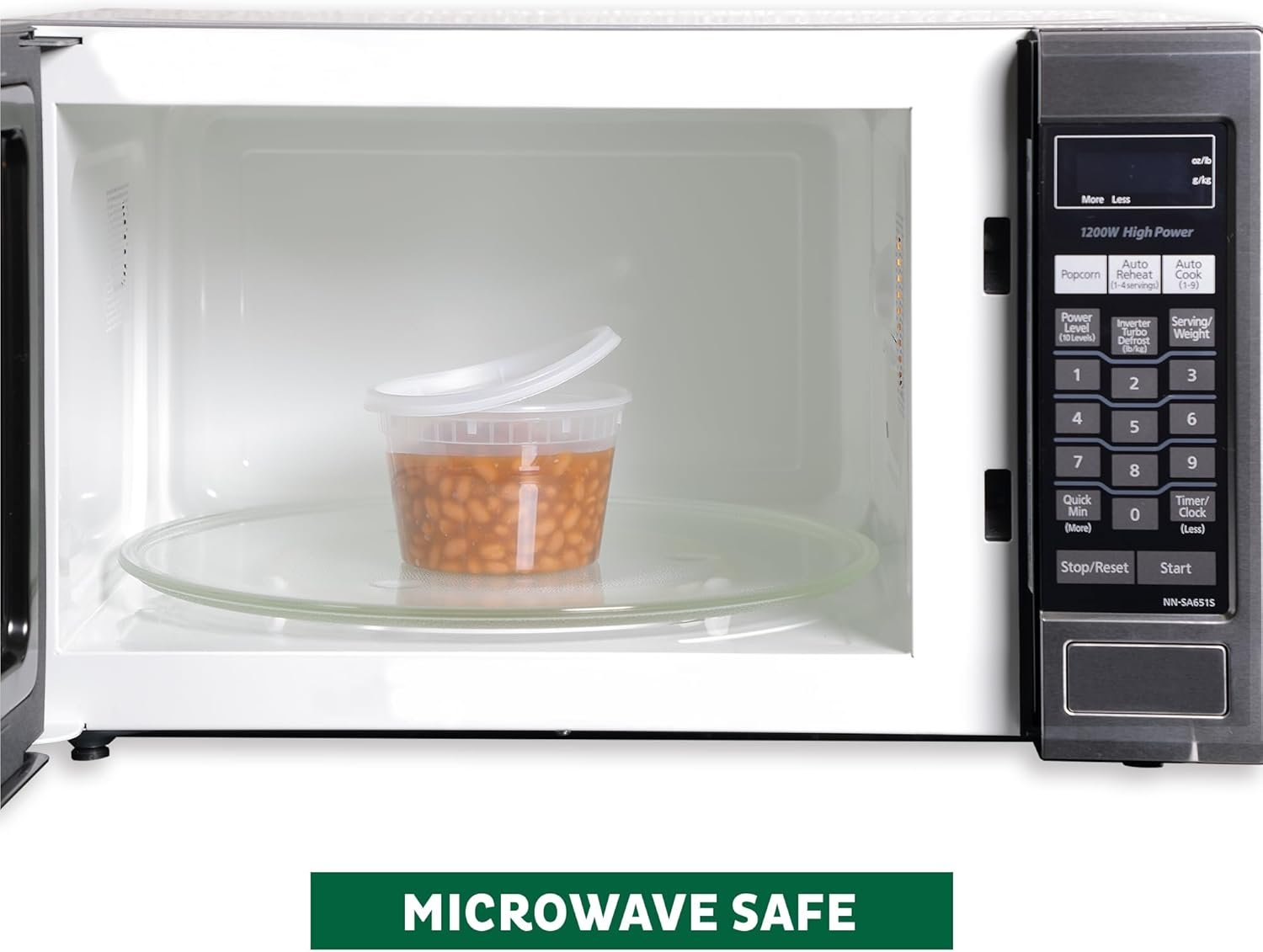 Logo Personalizado Contenedores de Almacenamiento de Alimentos [50 Set] 16 oz Contenedores Plásticos Deli con Tapa, Grasa, Sopa, Contenedores para Preparación de Comidas | A Prueba de Fugas | Apto para Microondas/Lavavajillas/Conservador | Marca Blanca | Proveedor