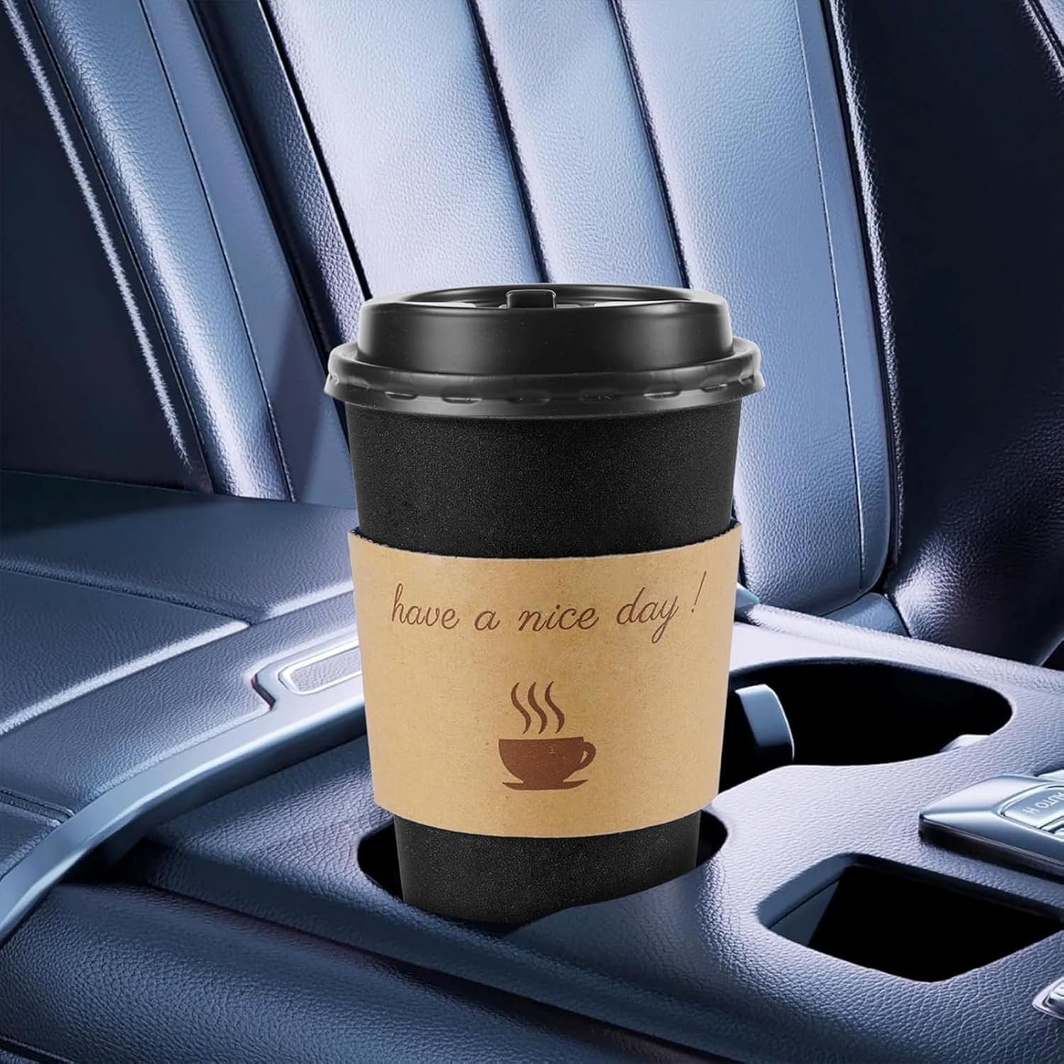 Logo Personalizado Tazas de Café Desechables de 16 oz con Tapas, Paquete de 100 con Mangas y Palitos de Revolver para Bebidas Calientes y Frías en Oficina, Casa, Tienda y Eventos (Negro) Proveedor Logo Personalizado Tazas de Café Desechables de 16 oz con Tapas, Paquete de 100 con Mangas y Palitos de Revolver para Bebidas Calientes y Frías en Oficina, Casa, Tienda y Eventos (Negro) Proveedor