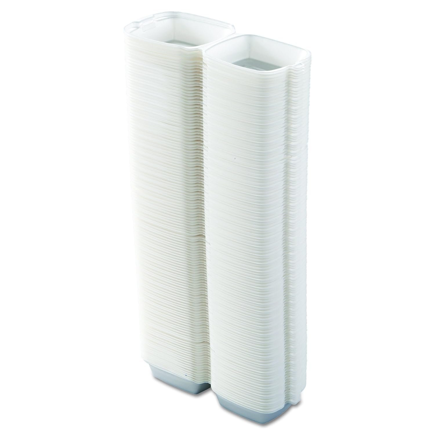 Contenedor de espuma hendido mediano de 5 pulgadas con logo personalizado (caja de 500) para marca blanca de proveedor.