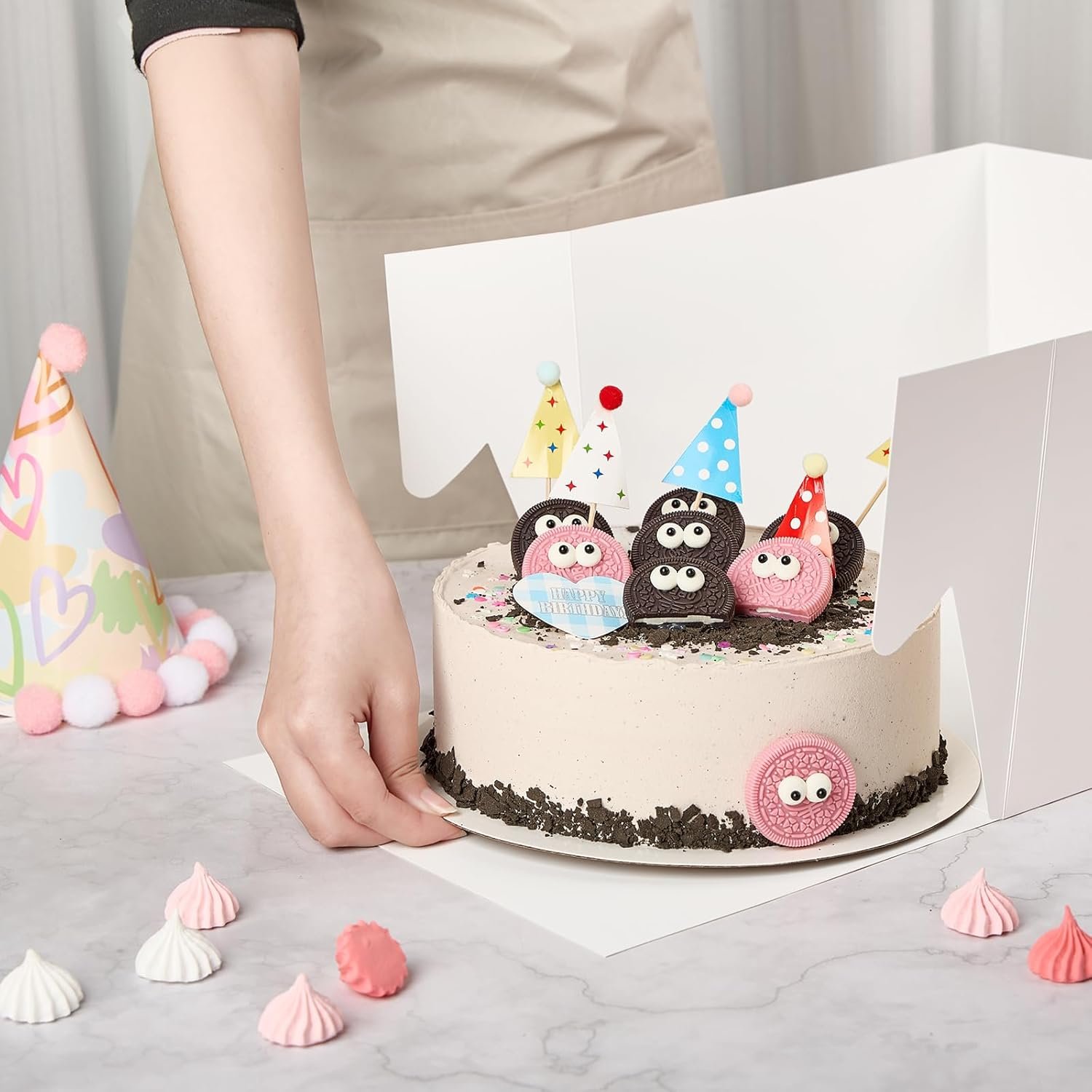 Logo Personalizado para Cajas de Pastel de 2 Paquetes, Cajas de 10 x 10 x 8 Pulgadas con Tableros, Contenedores Desechables con Tapas y Ventana para Bodas, Cumpleaños, Fiesta - Proveedor de Soluciones de Empaque. Logo Personalizado para Cajas de Pastel de 2 Paquetes, Cajas de 10 x 10 x 8 Pulgadas con Tableros, Contenedores Desechables con Tapas y Ventana para Bodas, Cumpleaños, Fiesta - Proveedor de Soluciones de Empaque.