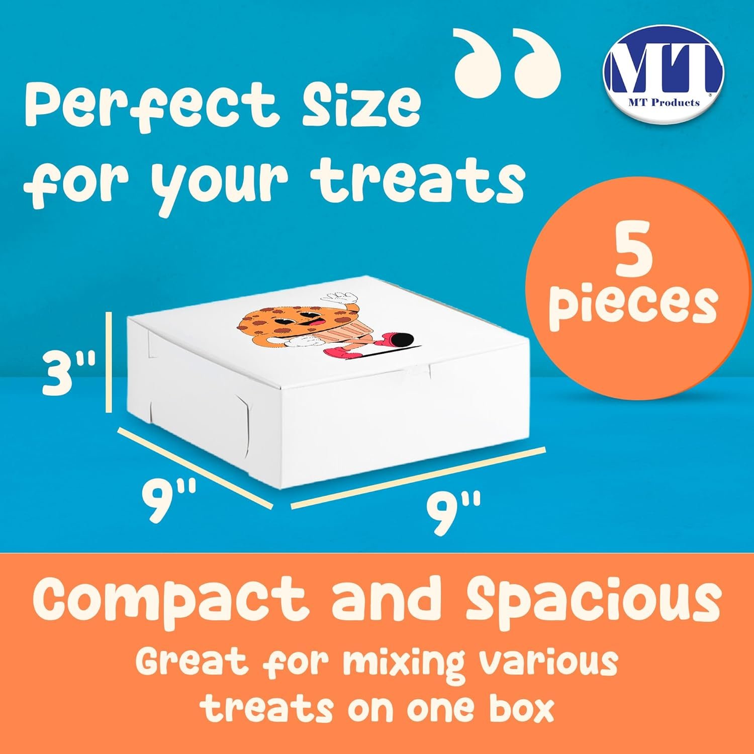 Cajas de Pastelería Personalizadas con Logo - Cajas Blancas Personalizables de 9