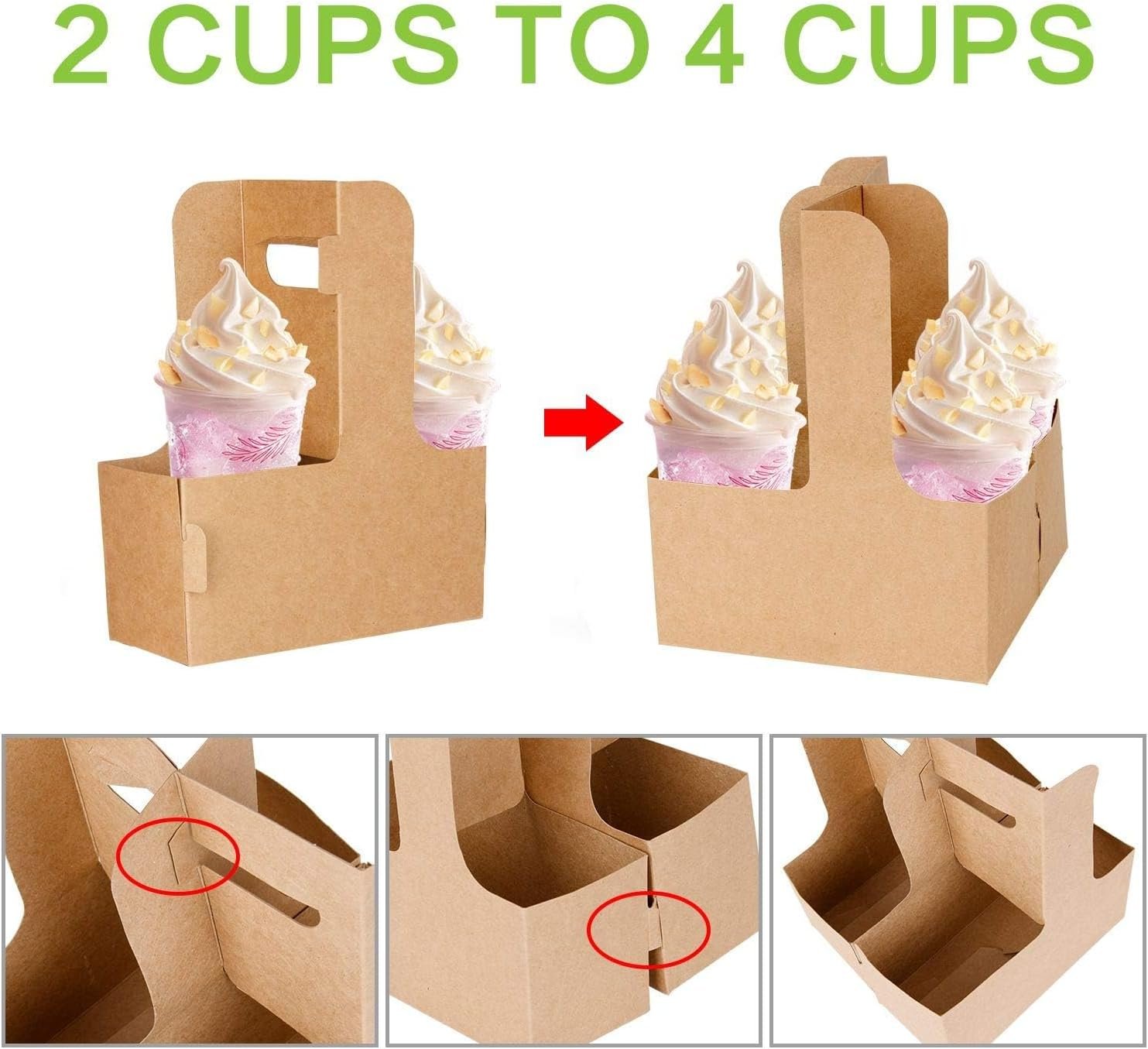 Logo Personalizado Porta Bebidas Kraft de 100 Piezas con Asas - Soporta 2 o 4 Tazas, envases desechables de papel ideales para el delivery de bebidas y alimentos, Fabricante de soluciones a medida. Logo Personalizado Porta Bebidas Kraft de 100 Piezas con Asas - Soporta 2 o 4 Tazas, envases desechables de papel ideales para el delivery de bebidas y alimentos, Fabricante de soluciones a medida.