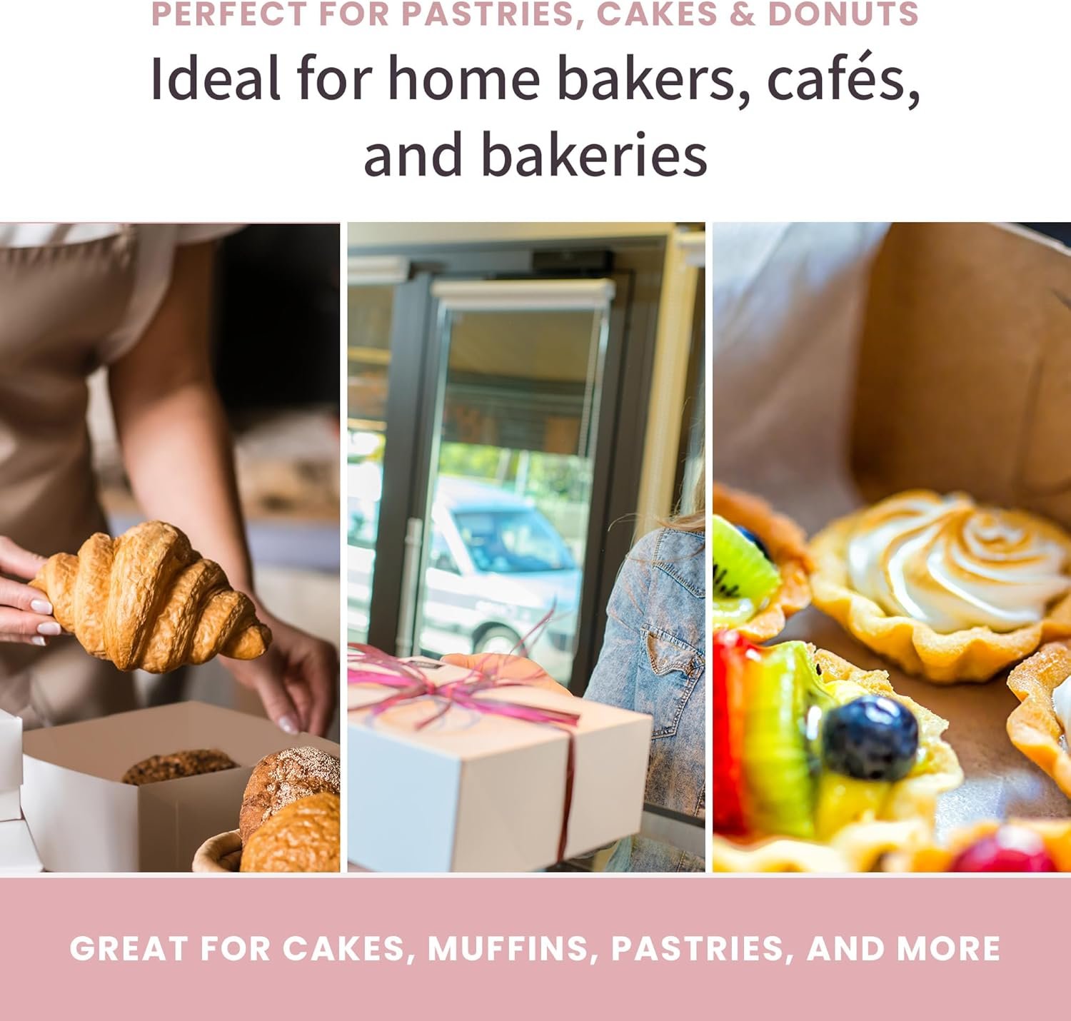 Logo Personalizado para Cajas de Pastelería Reversibles de 6” Clásicas para Pasteles y Galletas, Asegura tu Caja de Panadería con Clips Especiales en el Panel Lateral y un Cierre Frontal, Tamaño 6 x 6 x 3 (Paquete de 50) de Fábrica. Logo Personalizado para Cajas de Pastelería Reversibles de 6” Clásicas para Pasteles y Galletas, Asegura tu Caja de Panadería con Clips Especiales en el Panel Lateral y un Cierre Frontal, Tamaño 6 x 6 x 3 (Paquete de 50) de Fábrica.