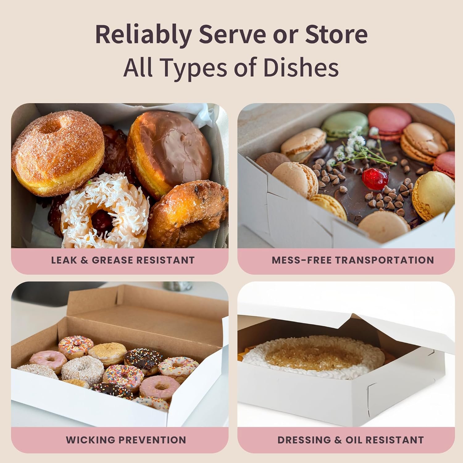 Logo Personalizado para Cajas de Pastelería Reversibles de 6” Clásicas para Pasteles y Galletas, Asegura tu Caja de Panadería con Clips Especiales en el Panel Lateral y un Cierre Frontal, Tamaño 6 x 6 x 3 (Paquete de 50) de Fábrica. Logo Personalizado para Cajas de Pastelería Reversibles de 6” Clásicas para Pasteles y Galletas, Asegura tu Caja de Panadería con Clips Especiales en el Panel Lateral y un Cierre Frontal, Tamaño 6 x 6 x 3 (Paquete de 50) de Fábrica.