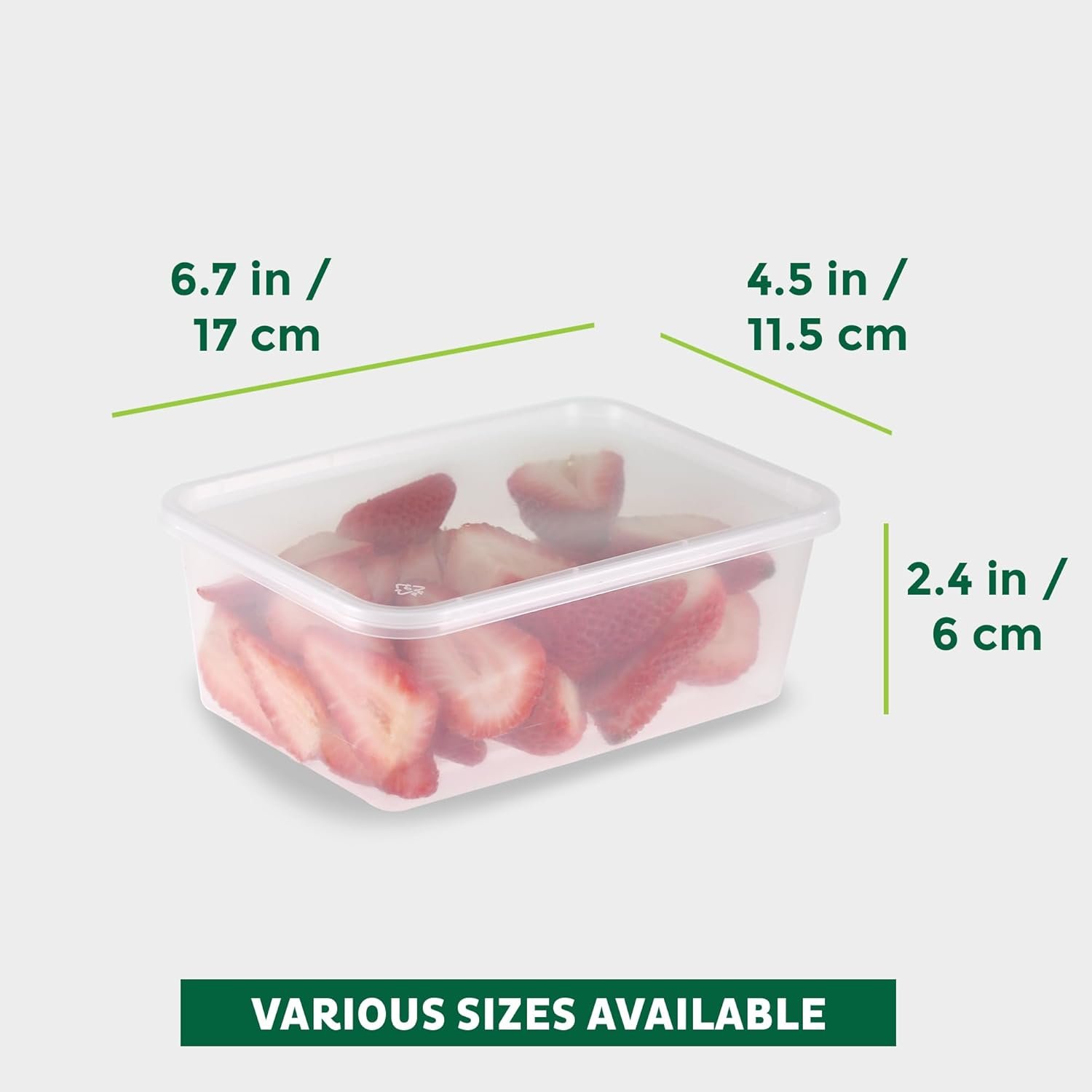 Contenedores de Almacenamiento de Alimentos 25 oz [50 Piezas], Marca Blanca, Recipientes Plásticos con Tapa para Sopa, Prep de Comidas, A Prueba de Escapes, Aptos para Microondas y Lavavajillas, Logo Personalizado, Proveedor.