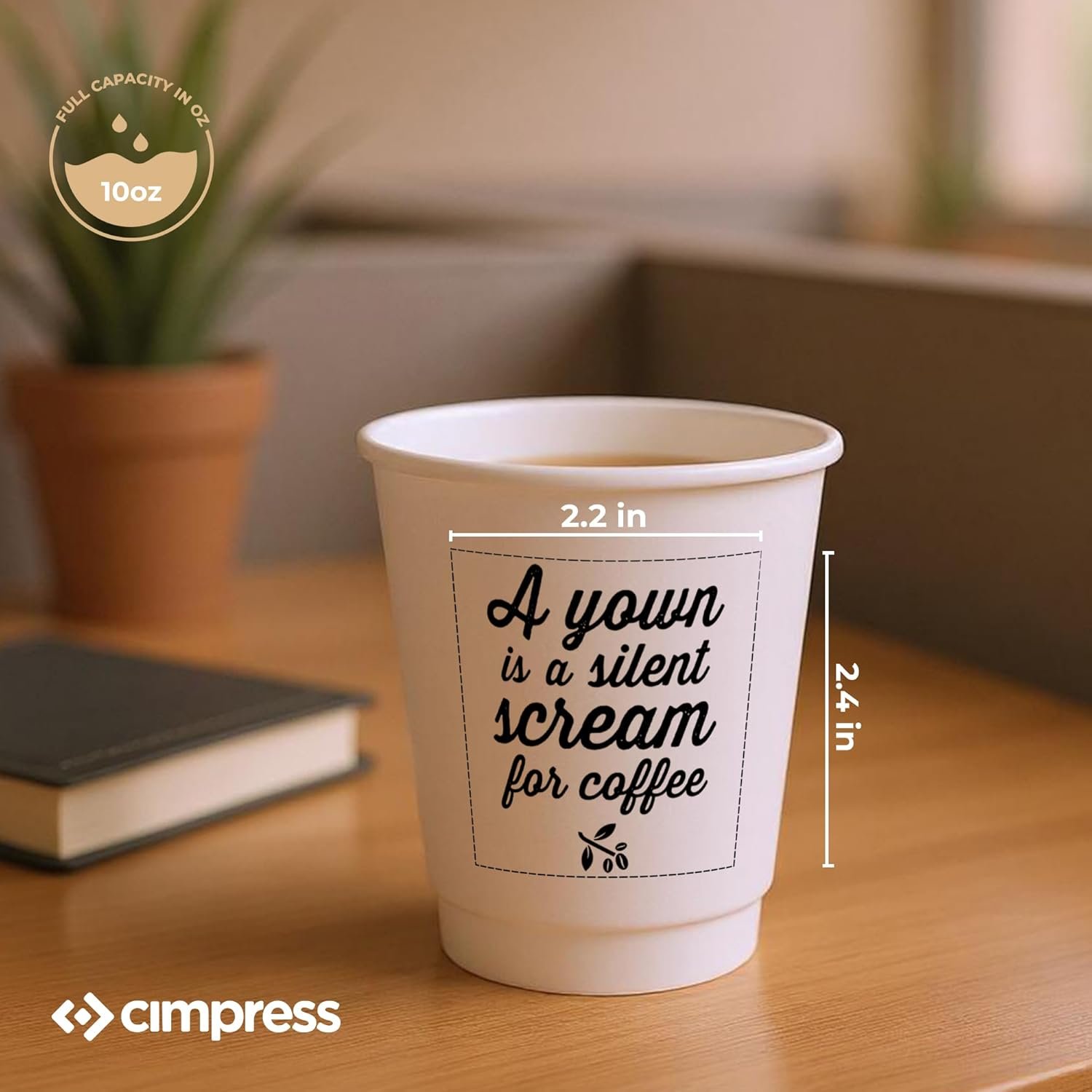 Tazas de papel desechables personalizadas de 10 oz, paquete de 50, ideales para eventos festivos, con su Logo Personalizado, dobles paredes y a prueba de fugas, perfectas para bebidas calientes y frías, fabricadas por un Proveedor confiable. Tazas de papel desechables personalizadas de 10 oz, paquete de 50, ideales para eventos festivos, con su Logo Personalizado, dobles paredes y a prueba de fugas, perfectas para bebidas calientes y frías, fabricadas por un Proveedor confiable.
