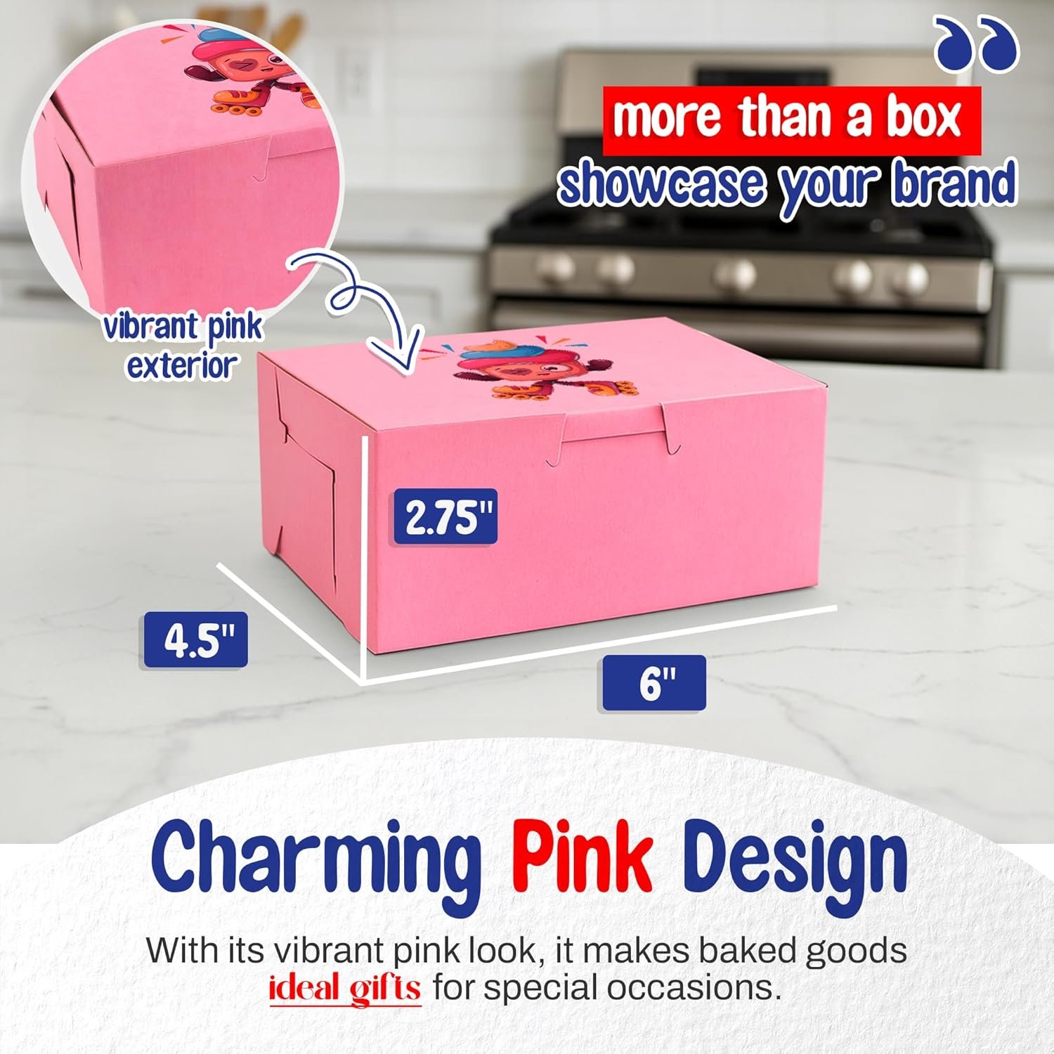 Cajas de Cupcake Personalizadas de 6