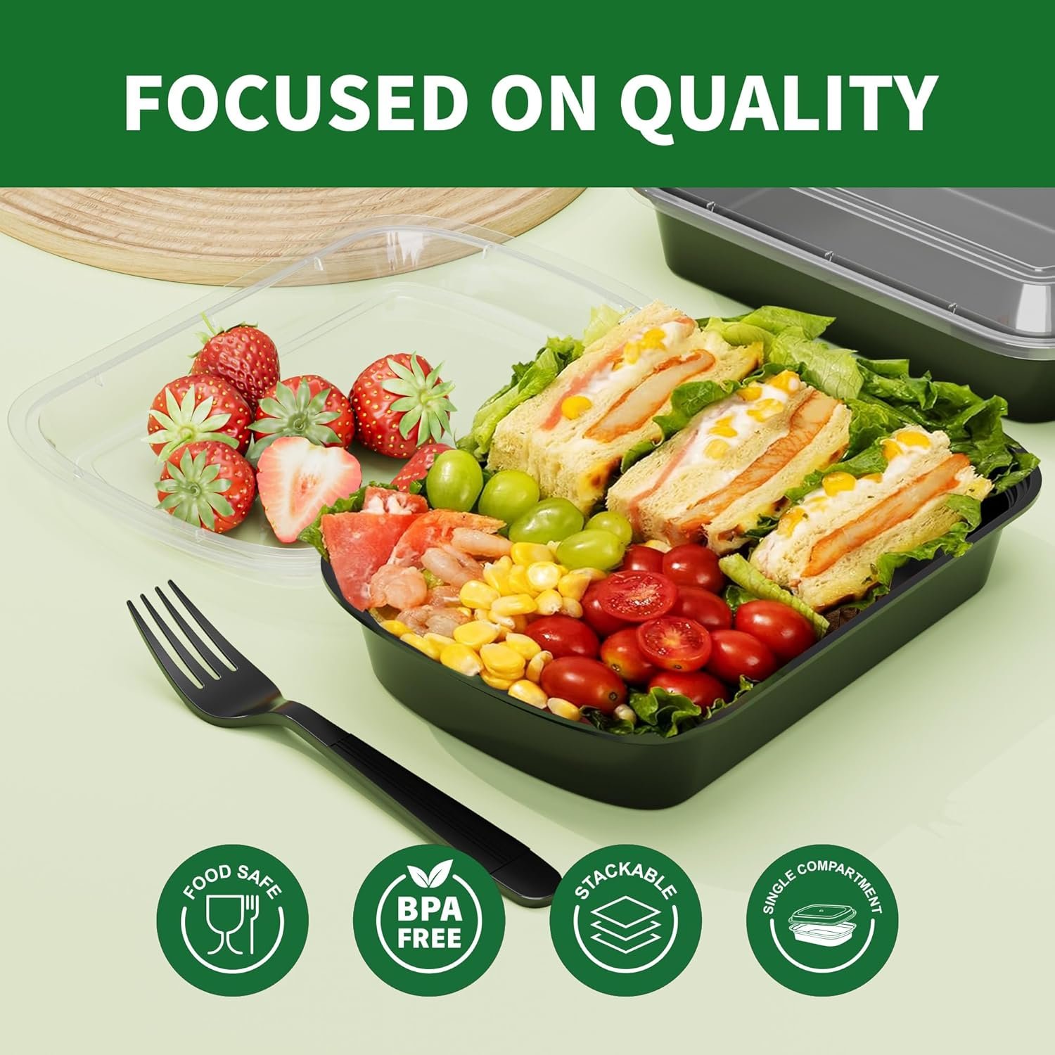 Contenedores de comida desechables 50 Pack 12oz, aptos para microondas y lavavajillas, con tapa a prueba de fugas, cajas de almuerzo reutilizables, logo personalizado, marca blanca de fábrica, libres de BPA y seguros para el congelador. Contenedores de comida desechables 50 Pack 12oz, aptos para microondas y lavavajillas, con tapa a prueba de fugas, cajas de almuerzo reutilizables, logo personalizado, marca blanca de fábrica, libres de BPA y seguros para el congelador.