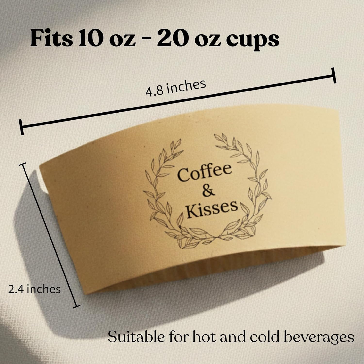 Logo Personalizado de mangas de café desechables kraft blancas – mangas aislantes para café caliente y frío, ideales para cafeterías y fiestas, adaptables a tazas estándar (25, 50, 100 unidades) de Proveedor. Logo Personalizado de mangas de café desechables kraft blancas – mangas aislantes para café caliente y frío, ideales para cafeterías y fiestas, adaptables a tazas estándar (25, 50, 100 unidades) de Proveedor.