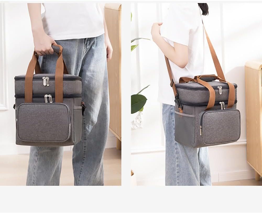 Caja Térmica Personalizada con Logo, Bolsa de Almuerzo Aislada de Color Pequeña con Impresión de Texto/Fotografía, Proveedor de Marca Blanca