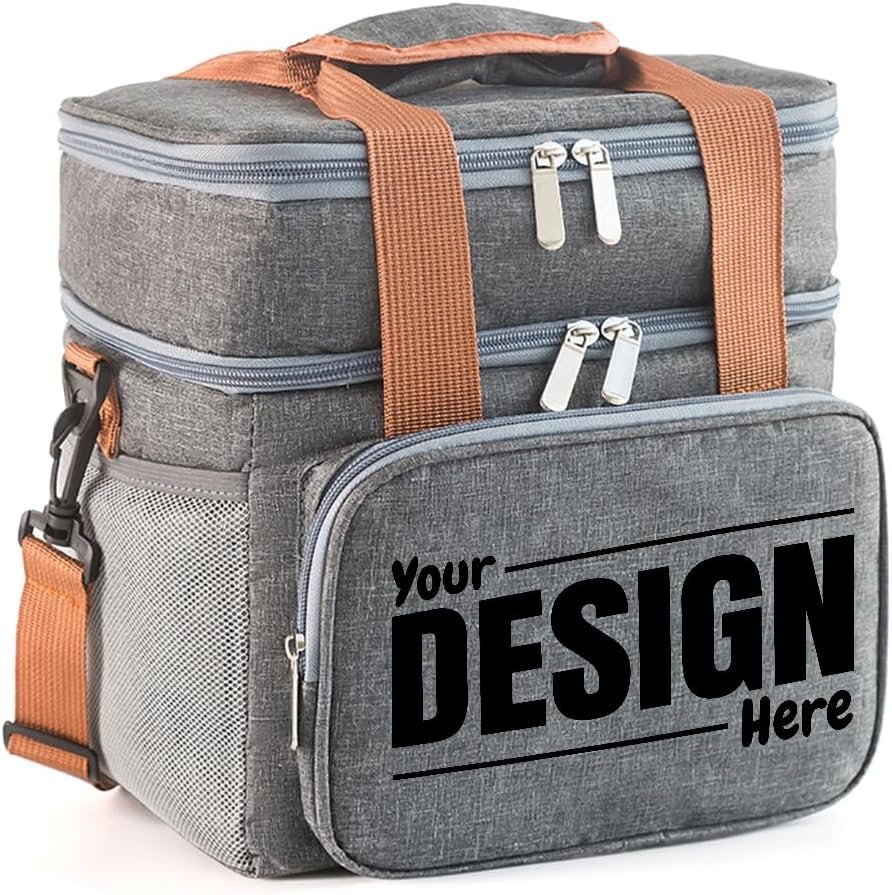 Caja Térmica Personalizada con Logo, Bolsa de Almuerzo Aislada de Color Pequeña con Impresión de Texto/Fotografía, Proveedor de Marca Blanca