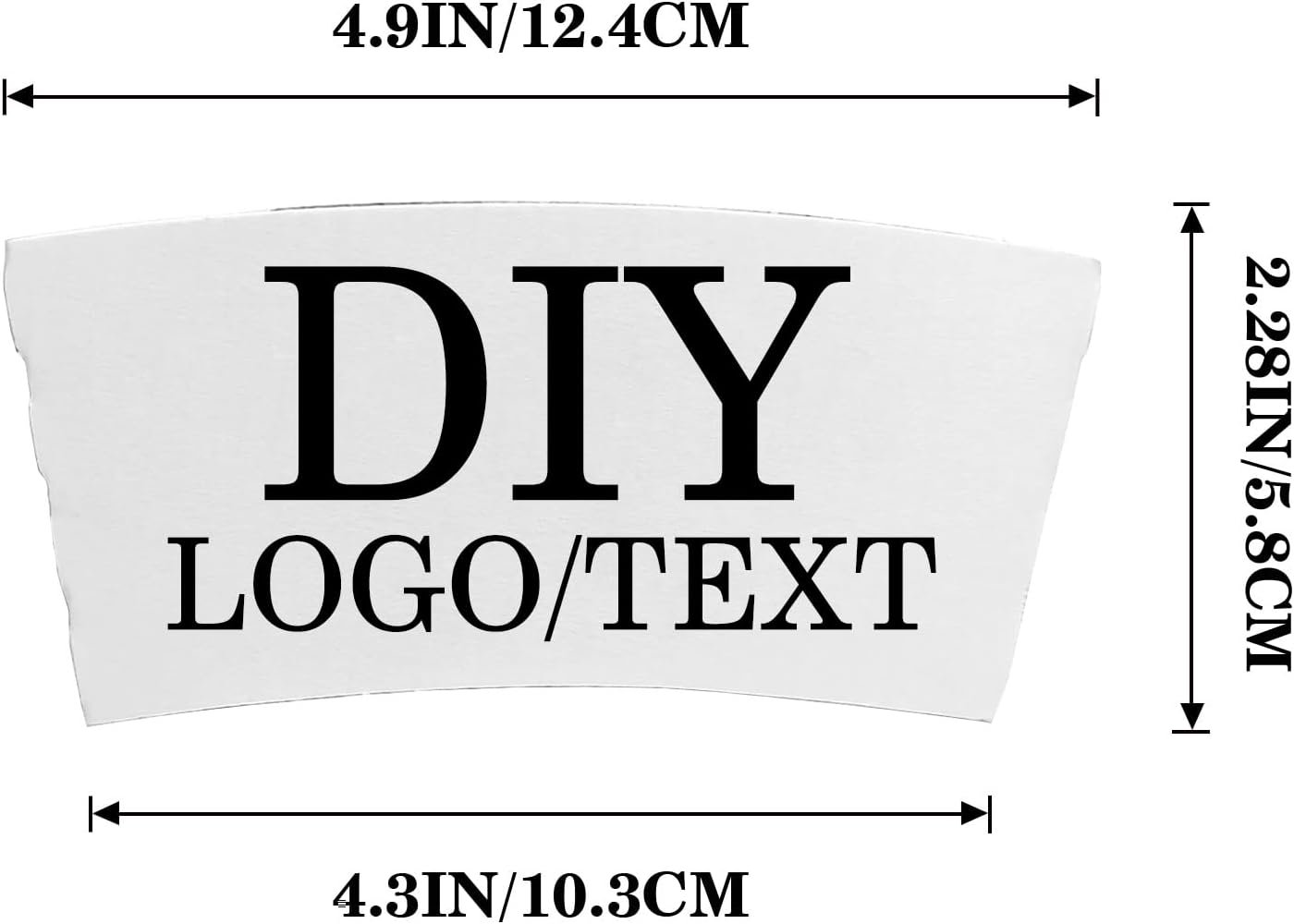 Logo Personalizado Fundas de Taza de Café Desechables para Eventos y Regalos 10-1000PCS Sleeve de Café con Marca Blanca y Personalización 30PCS Fábrica