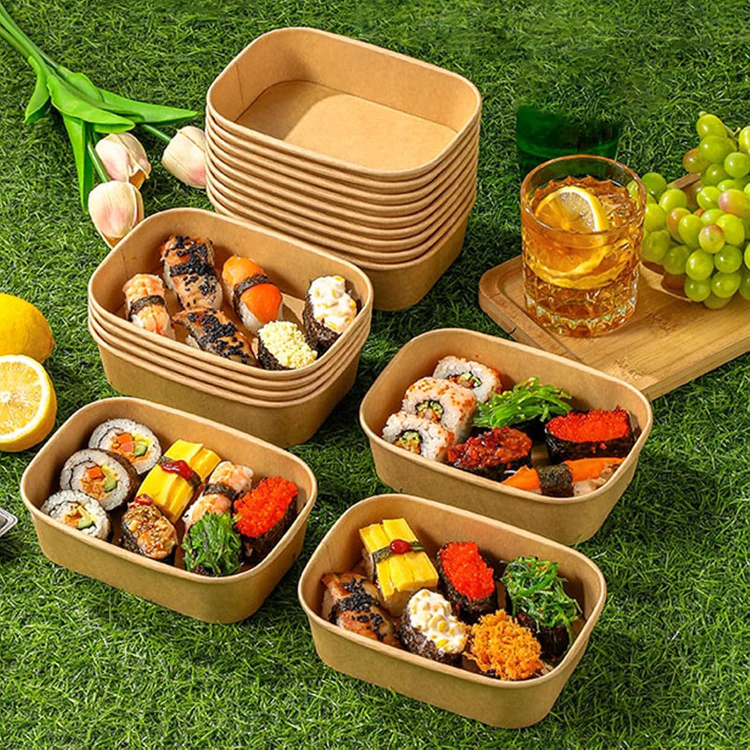 Logo Personalizado 50-Pack de Cuencos de Papel Kraft Desechables de 29oz con Tapa y Tenedores, Envases para Preparación de Comidas, Contenedores para Comida para Fiestas del Día de San Patricio, A Prueba de Microondas para Comida Caliente y Fría, Proveedor. Logo Personalizado 50-Pack de Cuencos de Papel Kraft Desechables de 29oz con Tapa y Tenedores, Envases para Preparación de Comidas, Contenedores para Comida para Fiestas del Día de San Patricio, A Prueba de Microondas para Comida Caliente y Fría, Proveedor.