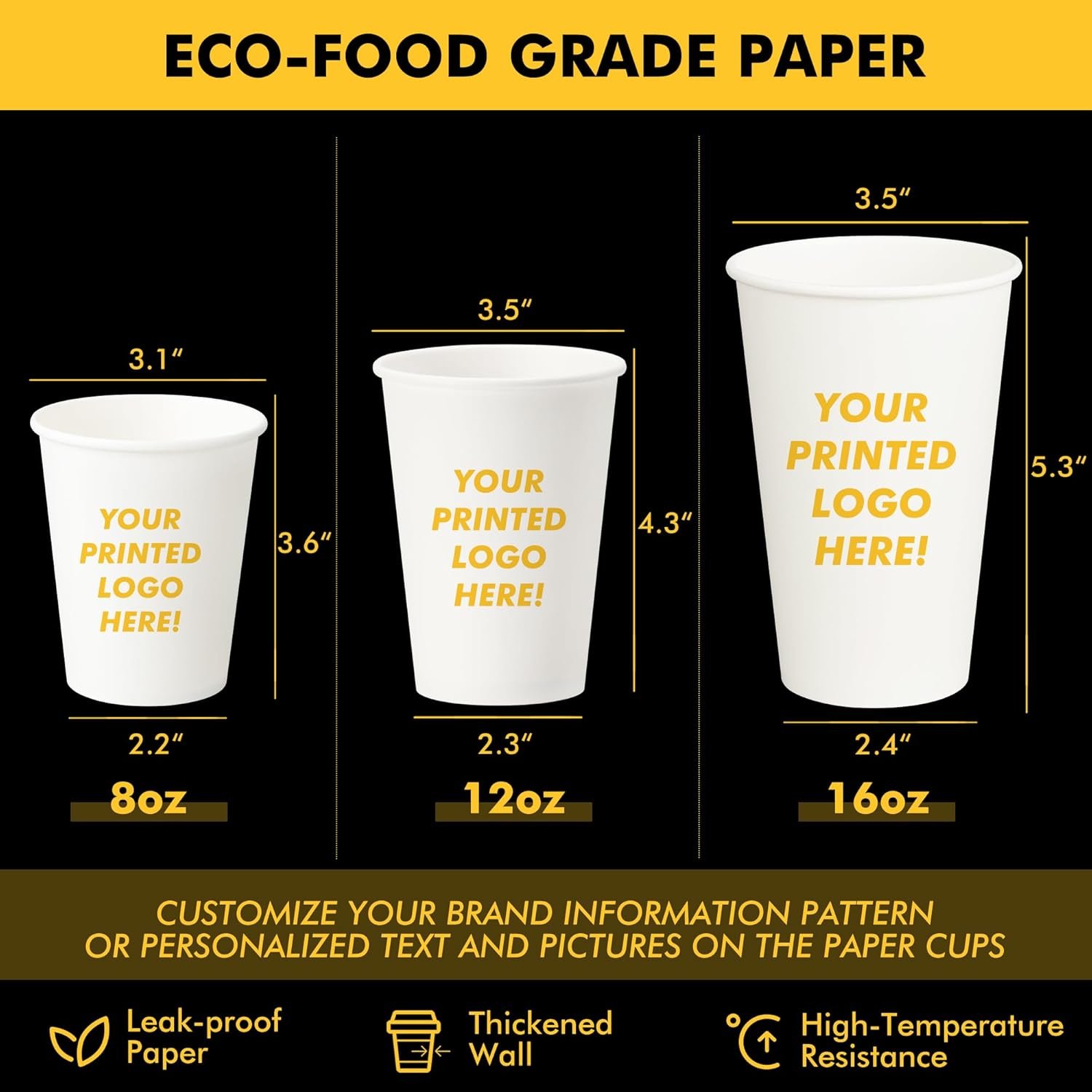 Logo Personalizado Tazas de Papel para Café 8 oz 12 oz 16 oz, Taza de Café Personalizada para Bebidas Calientes y Frías, Tazas de Papel para Marca Blanca con Logo, Proveedor Confiable para Negocios y Oficinas Logo Personalizado Tazas de Papel para Café 8 oz 12 oz 16 oz, Taza de Café Personalizada para Bebidas Calientes y Frías, Tazas de Papel para Marca Blanca con Logo, Proveedor Confiable para Negocios y Oficinas