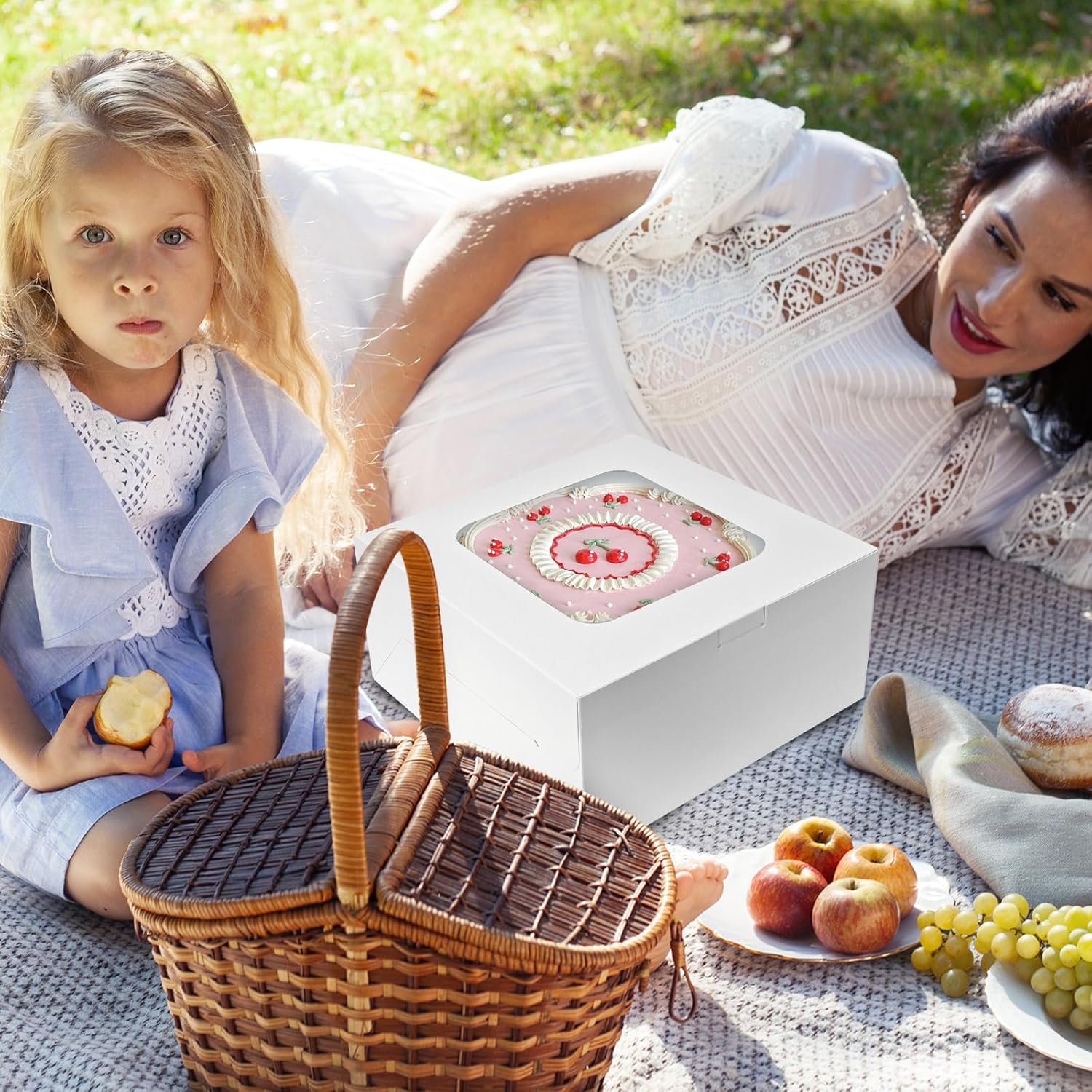 Logo Personalizado Cajas para Pasteles 15 Sets, 10x10x5 Pulgadas, con Bases para Pasteles y Stickers, Contenedores Desechables con Tapa para Cheesecake y Tartas, Marca Blanca de Fábrica. Logo Personalizado Cajas para Pasteles 15 Sets, 10x10x5 Pulgadas, con Bases para Pasteles y Stickers, Contenedores Desechables con Tapa para Cheesecake y Tartas, Marca Blanca de Fábrica.