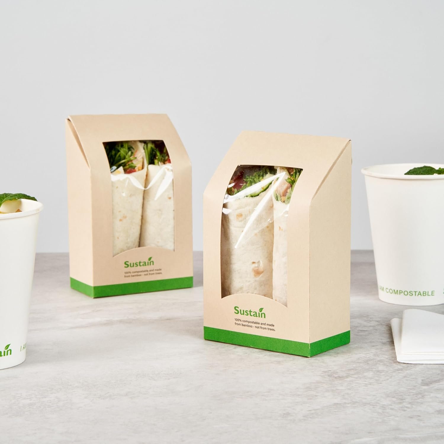 Logo Personalizado Caja de Sándwiches de Papel 50 Piezas de 5.9 x 3.7 x 2.1 Pulgadas con Ventana Transparente y Resistente a Filtraciones Ideal para Cafés y Comidas Rápidas Proveedor Logo Personalizado Caja de Sándwiches de Papel 50 Piezas de 5.9 x 3.7 x 2.1 Pulgadas con Ventana Transparente y Resistente a Filtraciones Ideal para Cafés y Comidas Rápidas Proveedor