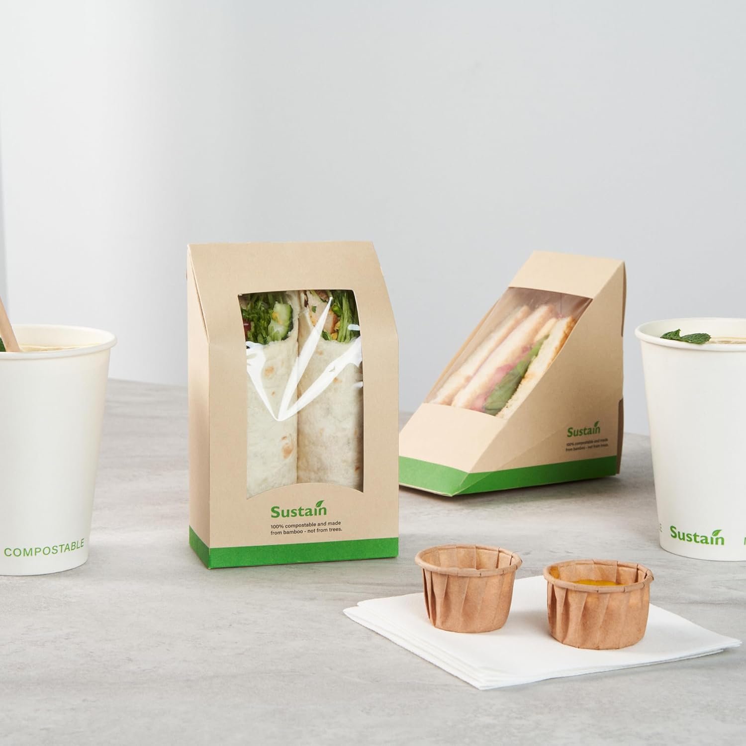 Logo Personalizado Caja de Sándwiches de Papel 50 Piezas de 5.9 x 3.7 x 2.1 Pulgadas con Ventana Transparente y Resistente a Filtraciones Ideal para Cafés y Comidas Rápidas Proveedor Logo Personalizado Caja de Sándwiches de Papel 50 Piezas de 5.9 x 3.7 x 2.1 Pulgadas con Ventana Transparente y Resistente a Filtraciones Ideal para Cafés y Comidas Rápidas Proveedor