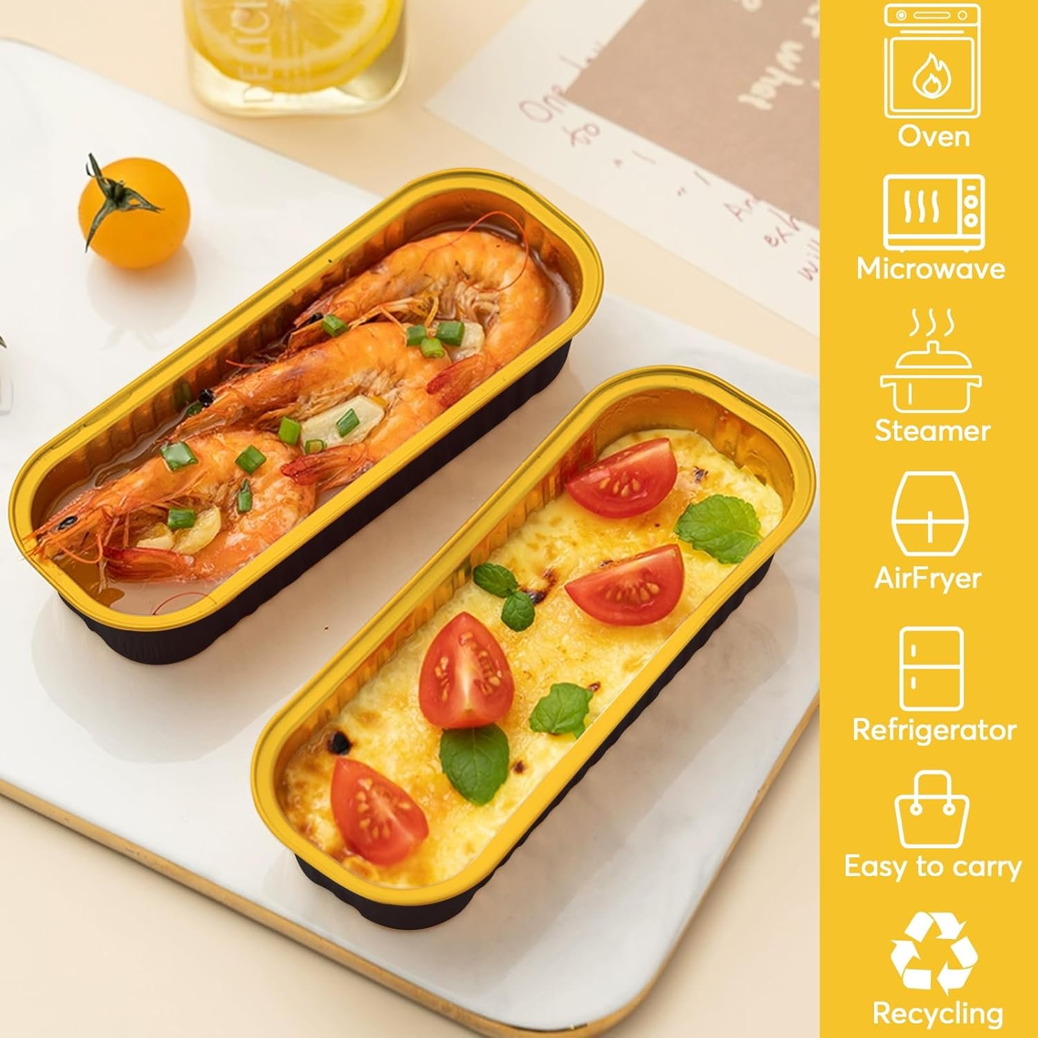 Logo Personalizado 100 Piezas de Moldes para Pan Mini con Tapa y Cucharas, Moldes Desechables de Aluminio, Moldes Rectangulares con Tapa para el Hogar, Fiestas, Picnics, Proveedor de Calidad.