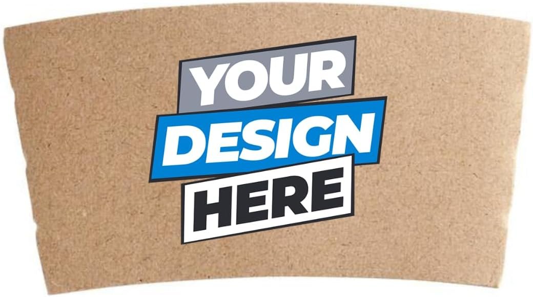 Sacos de papel desechables para café con logo personalizado y impresión a todo color para tazas de 12-20 oz, 100 piezas, proveedor de confianza.