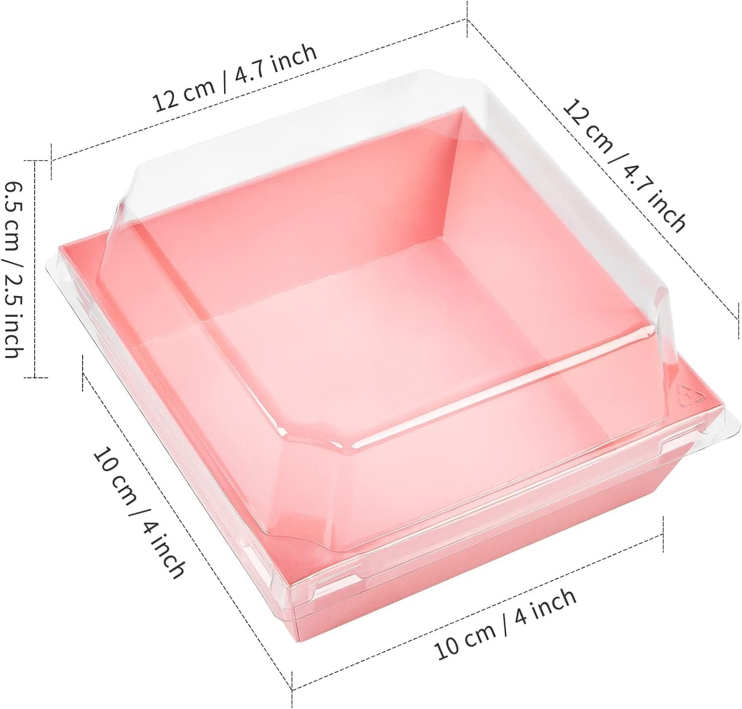 Cajas de Charcutería Desechables de 50 Pack con Tapa Transparente, 4 Pulgadas, para Postres como Galletas, Porciones de Pastel, Mini Pasteles y Fresas con Chocolate, Logo Personalizado, Ideal para Marca Blanca, Proveedor de Envases. Cajas de Charcutería Desechables de 50 Pack con Tapa Transparente, 4 Pulgadas, para Postres como Galletas, Porciones de Pastel, Mini Pasteles y Fresas con Chocolate, Logo Personalizado, Ideal para Marca Blanca, Proveedor de Envases.