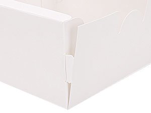 Caja de galletas personalizable de 16 piezas con ventana, 6x6x3 pulgadas, ideal para treats, fresas cubiertas de chocolate, cupcakes y pasteles, con stickers, ideal para fabricantes.