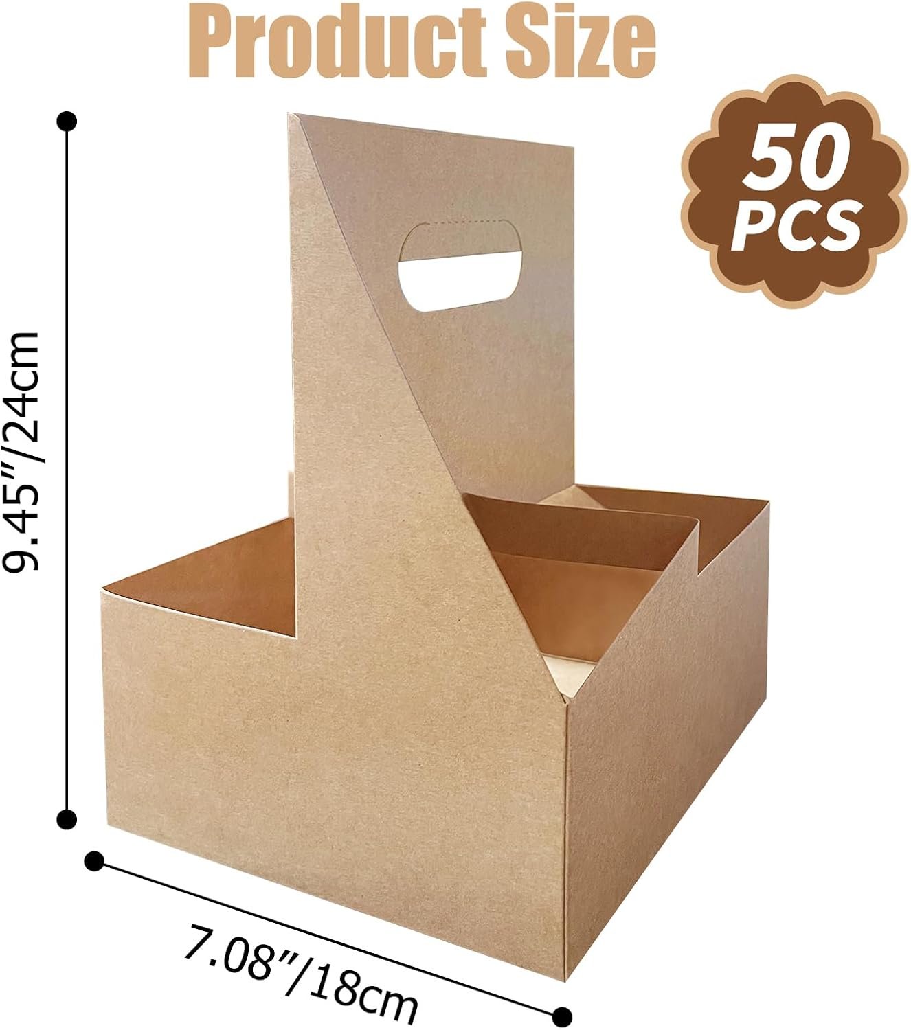 Logo Personalizado Soporte para Bebidas de Café de 50 Piezas con Mango (4 Tazas), Portavasos Desechables para Entregas de Bebidas y Comida, Ideal para Cafés, Fabricante de Soluciones de Empaque Logo Personalizado Soporte para Bebidas de Café de 50 Piezas con Mango (4 Tazas), Portavasos Desechables para Entregas de Bebidas y Comida, Ideal para Cafés, Fabricante de Soluciones de Empaque