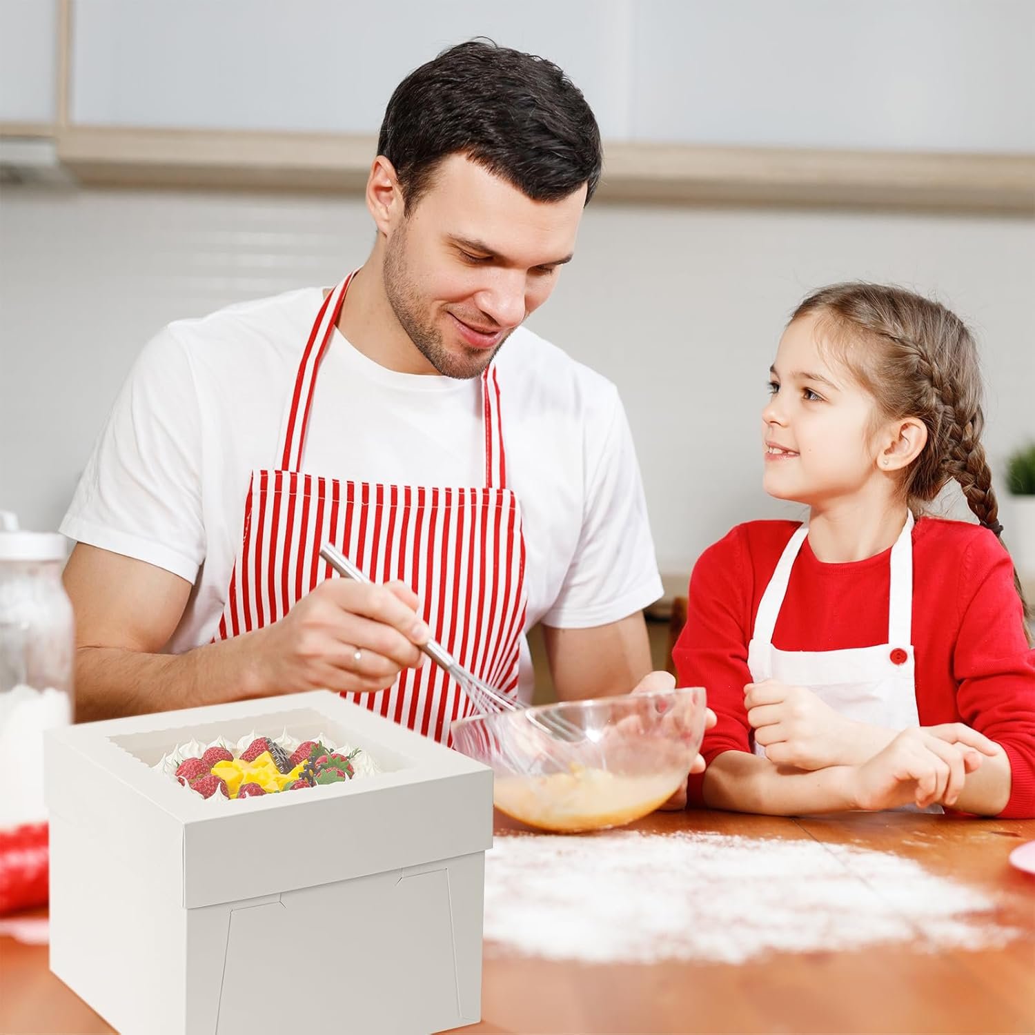 Caja de Pastel 3 Pack con Logo Personalizado, Caja de Pastel de 10x10x8 Pulgadas con Tableros para Pasteles, Cajas de Panadería Blancas con Ventana, Contenedores Desechables para Pastel, Donas, Tartas, Galletas, Marca Blanca de Fábrica para Bodas, Cumpleaños y Fiestas. Caja de Pastel 3 Pack con Logo Personalizado, Caja de Pastel de 10x10x8 Pulgadas con Tableros para Pasteles, Cajas de Panadería Blancas con Ventana, Contenedores Desechables para Pastel, Donas, Tartas, Galletas, Marca Blanca de Fábrica para Bodas, Cumpleaños y Fiestas.