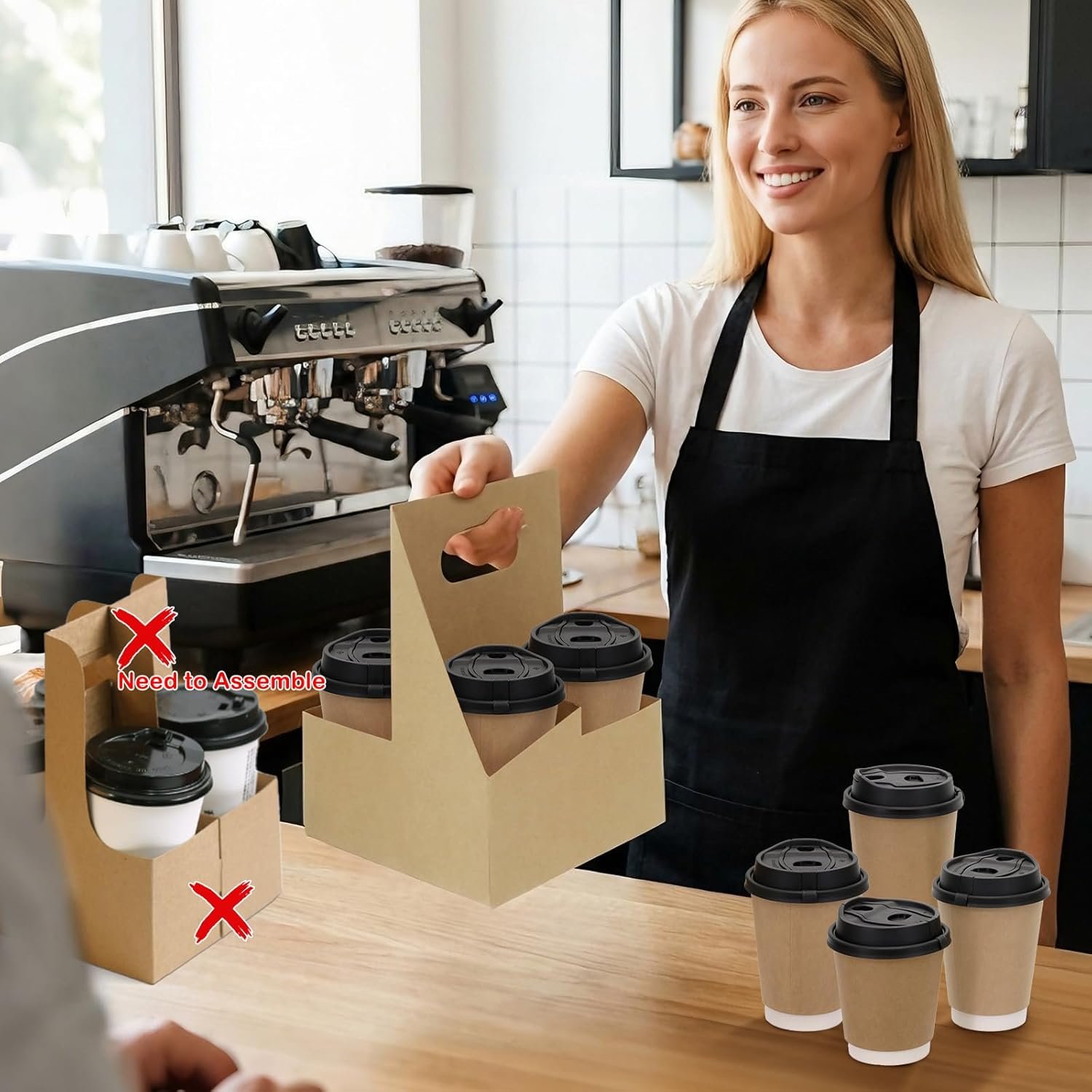 Logo Personalizado Porta Bebidas de Cartón para 4 Tazas con Asa, 30 Piezas Soporte Desechable para Comida para Llevar, Capacidad de 12oz a 32oz, Ideal para Bebidas Calientes y Frías, Fábrica de Soluciones de Empaque Logo Personalizado Porta Bebidas de Cartón para 4 Tazas con Asa, 30 Piezas Soporte Desechable para Comida para Llevar, Capacidad de 12oz a 32oz, Ideal para Bebidas Calientes y Frías, Fábrica de Soluciones de Empaque