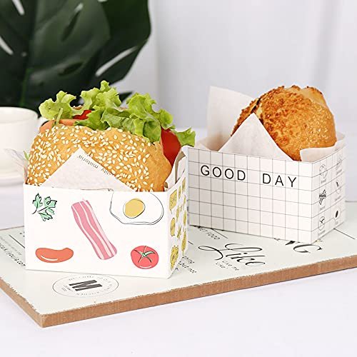 Contenedores de Comida para Llevar, Cajas para Sándwich con Logo Personalizado (50 Unidades) - Envases para Hot Dog, Donut y Waffles, Ideal para Picnic y Fiesta - Proveedor de Marca Blanca. Contenedores de Comida para Llevar, Cajas para Sándwich con Logo Personalizado (50 Unidades) - Envases para Hot Dog, Donut y Waffles, Ideal para Picnic y Fiesta - Proveedor de Marca Blanca.