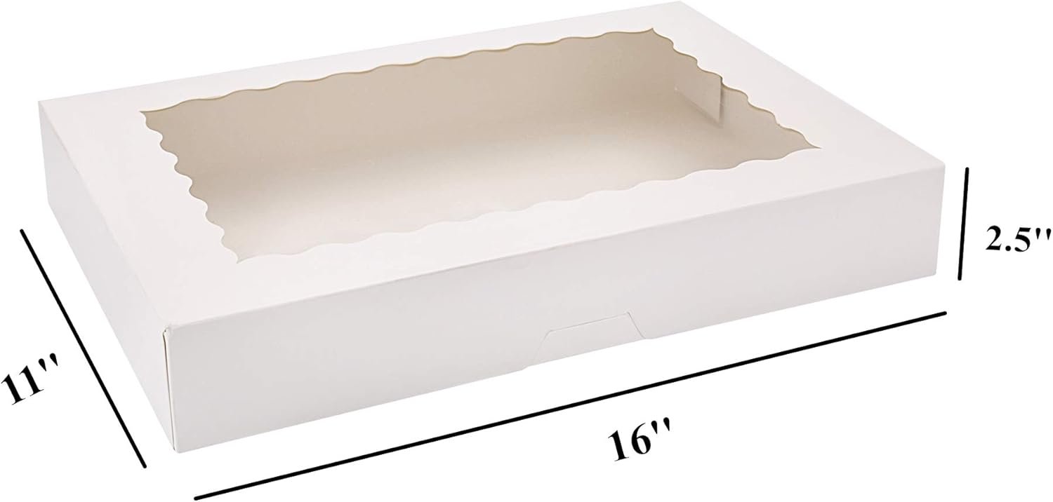 Caja de pastelería con ventana para 12 donas, 20-pack 16