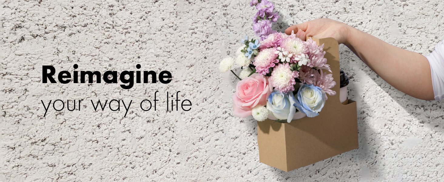 Logo Personalizado Porta Vasos Desechable de 2 Tazas con Asa, 15 Paquetes de Soportes de Papel Kraft para Bebidas de 12-30 oz, Ideal para Café para Llevar y Otras Bebidas, Fabricante de Soluciones para el Día de San Valentín y el Día de la Madre.