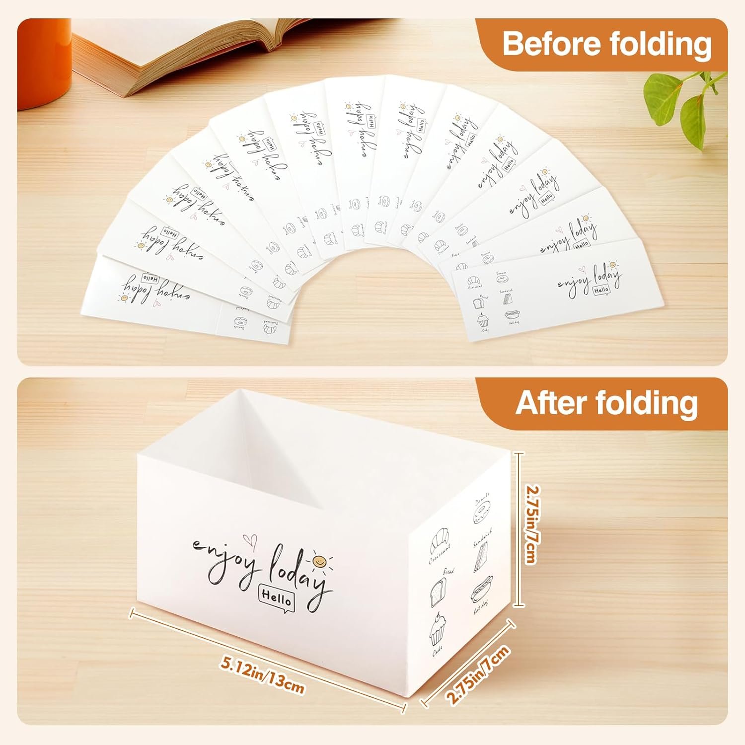 Caja para llevar 60 unidades con Logo Personalizado, envases para sándwiches, donuts, hamburguesas y pasteles, ideal para Marca Blanca, Proveedor de soluciones de empaque.