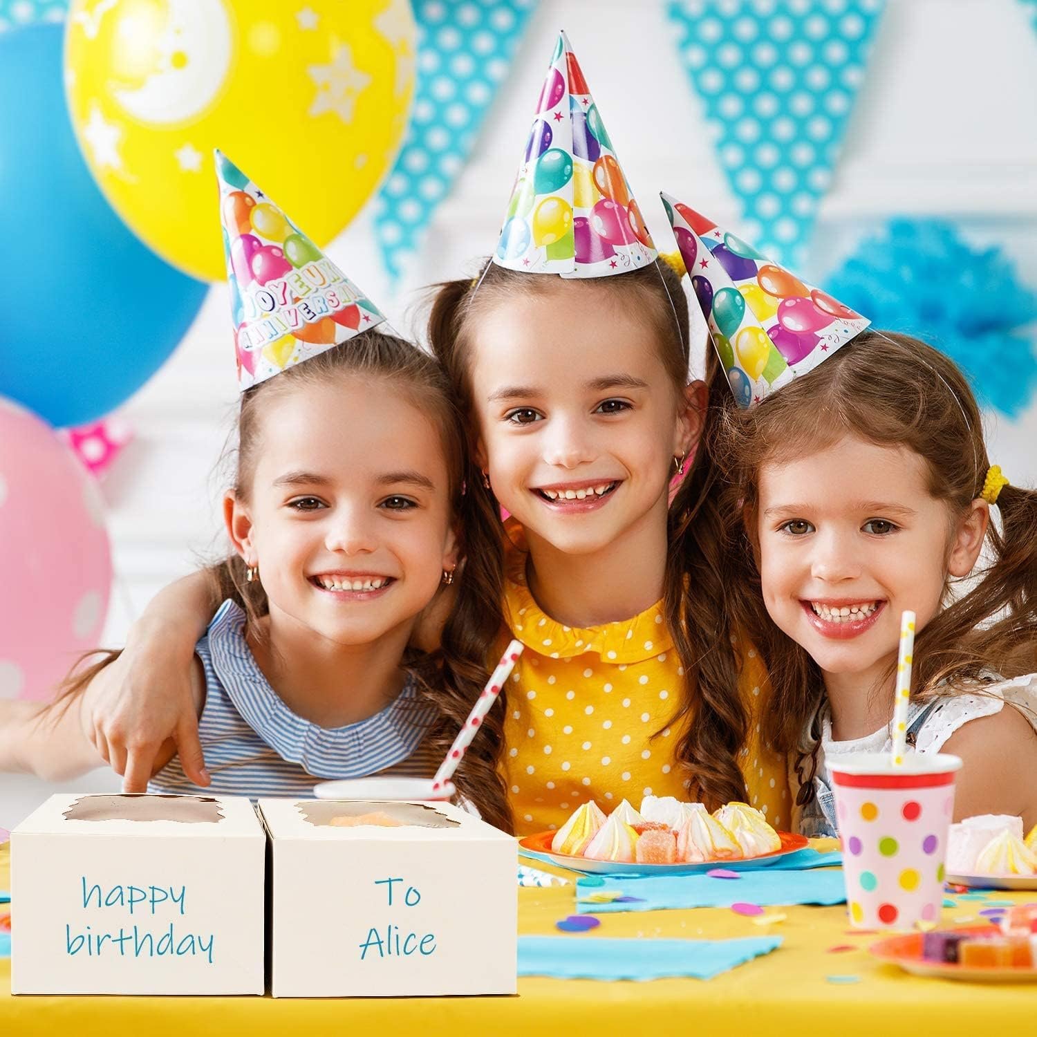 Cajas de Galletas Blancas de 50 piezas con Ventana, 4x4x2.5 pulgadas, para Pastelería con 5 pegatinas, ideal para Galletas Pequeñas, Postres y Fábrica de Marca Blanca. Logo Personalizado incluido. Cajas de Galletas Blancas de 50 piezas con Ventana, 4x4x2.5 pulgadas, para Pastelería con 5 pegatinas, ideal para Galletas Pequeñas, Postres y Fábrica de Marca Blanca. Logo Personalizado incluido.