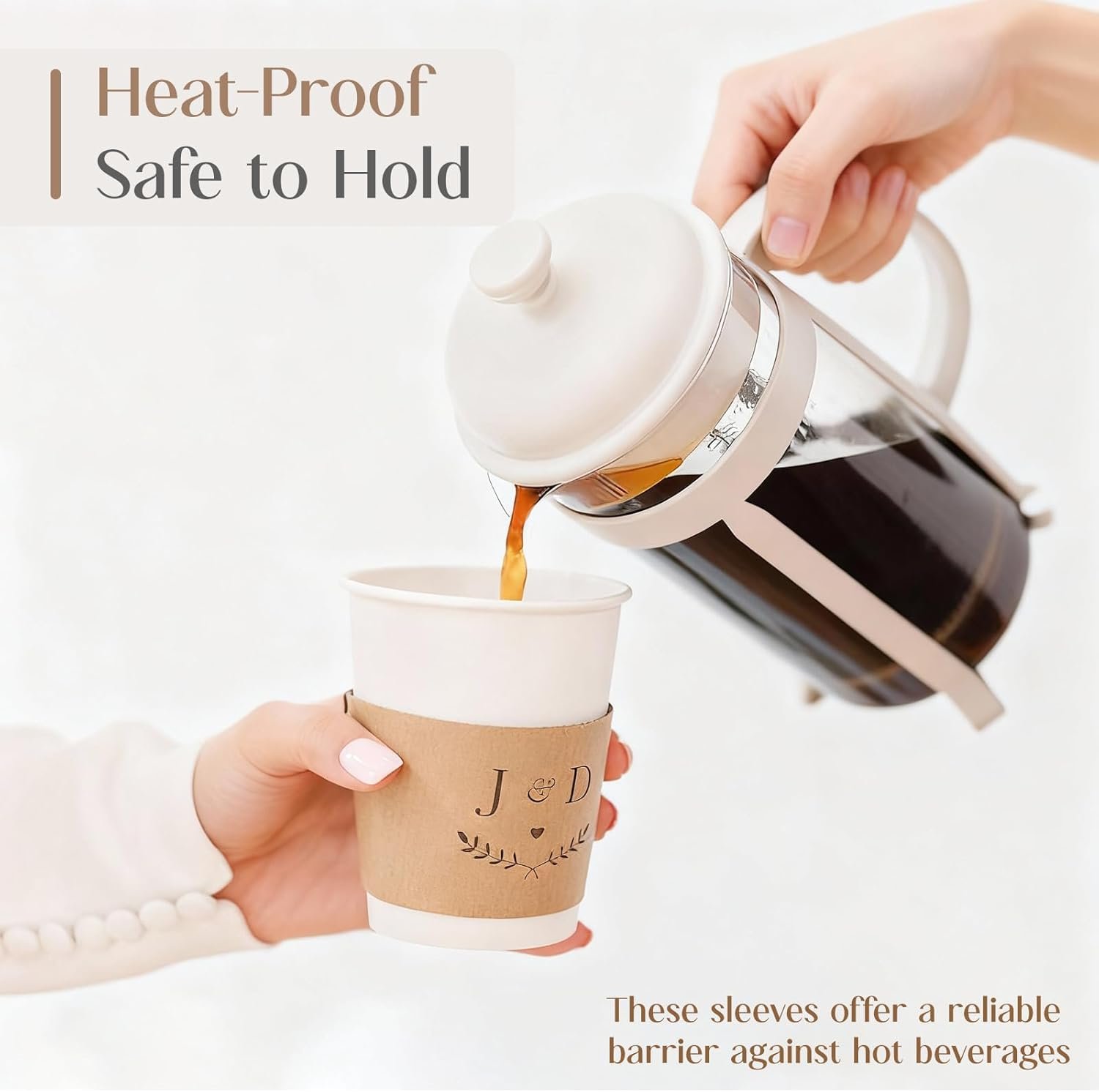 Logo Personalizado para mangas de café, manguitos desechables blancos o kraft, mangas de papel personalizadas para eventos, regalo de fiesta, boda, baby shower, aniversario 20/30/50/100pcs, Fabricante. Logo Personalizado para mangas de café, manguitos desechables blancos o kraft, mangas de papel personalizadas para eventos, regalo de fiesta, boda, baby shower, aniversario 20/30/50/100pcs, Fabricante.
