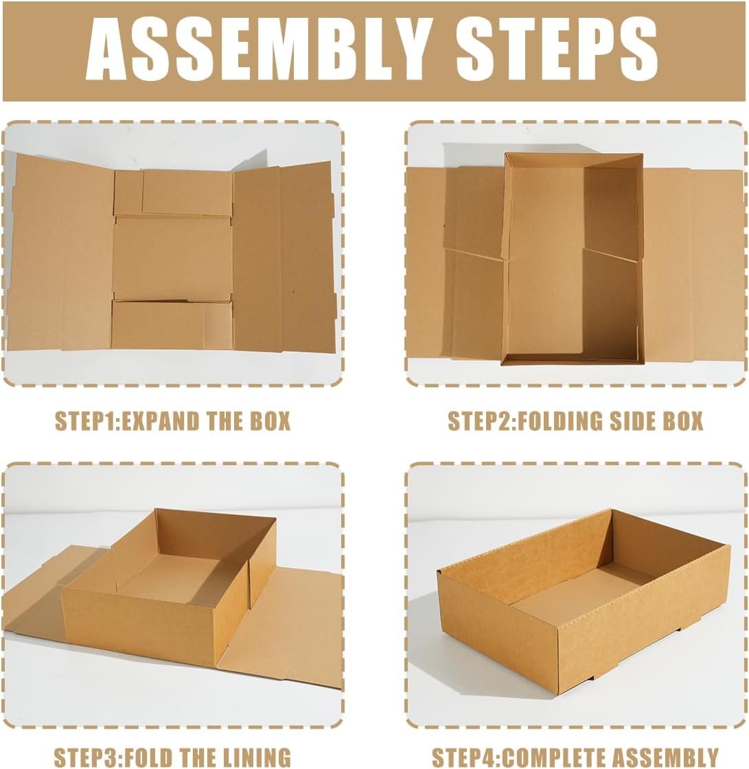 Cajas de pastelería con ventana, 10 unidades, 11.8x7.87x3.15 pulgadas, cajas de cartón para galletas, contenedores para llevar pasteles, tartas, muffins y pasteles, Marca Blanca, Proveedor.