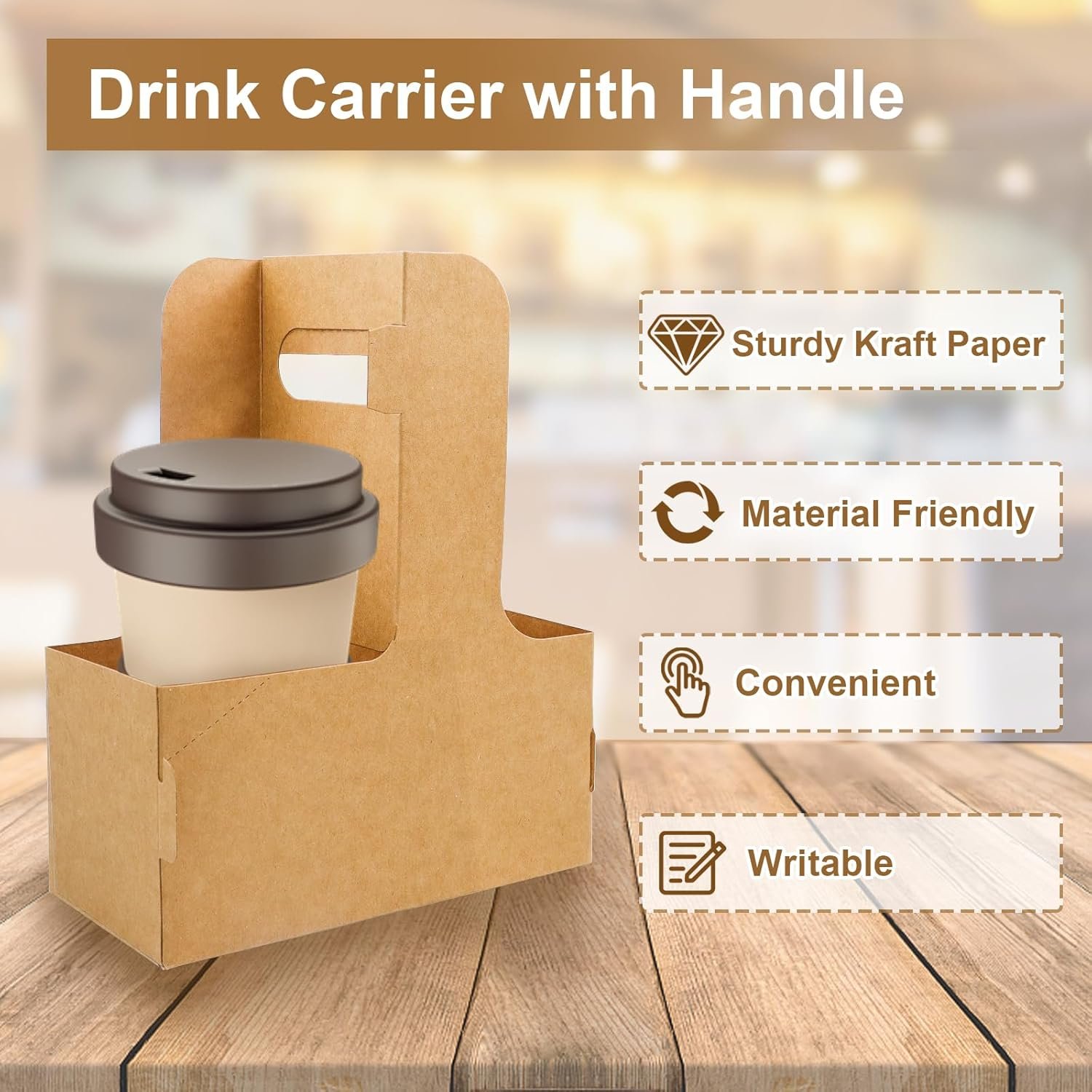 Logo Personalizado Portador de Bebidas de 30 Piezas con Mango, Soportes Plegables para Bebidas Calientes y Frías, Ideal para Café, Té, Comida para Llevar y Entregas, Reutilizables y Portátiles de Proveedor. Logo Personalizado Portador de Bebidas de 30 Piezas con Mango, Soportes Plegables para Bebidas Calientes y Frías, Ideal para Café, Té, Comida para Llevar y Entregas, Reutilizables y Portátiles de Proveedor.