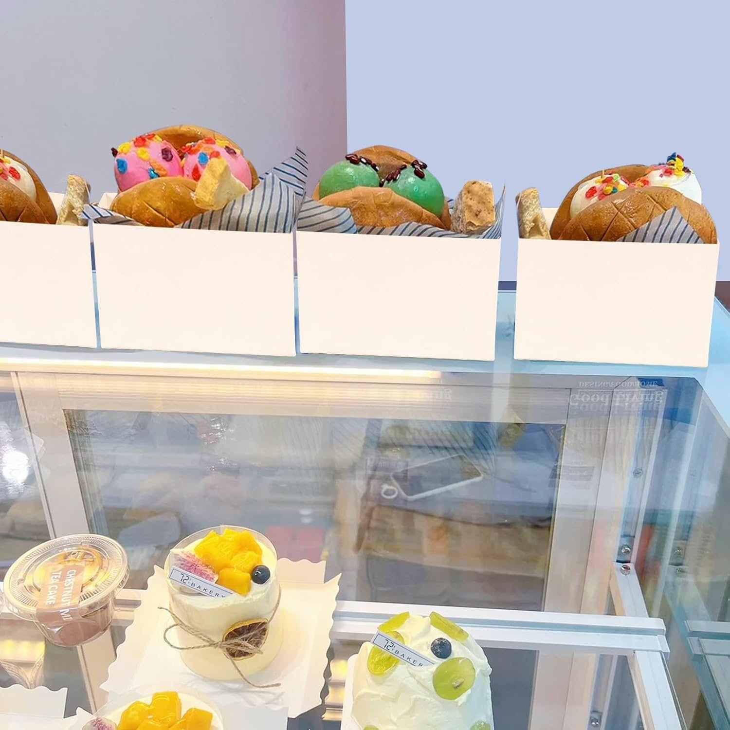 Cajas de Empaque para Sándwich con Logo Personalizado, 200 Pcs de Cajas de Papel para Comida para Llevar, Bandeja para Pan Tostado para Restaurante, Picnic y Fiesta, Proveedor de Calidad