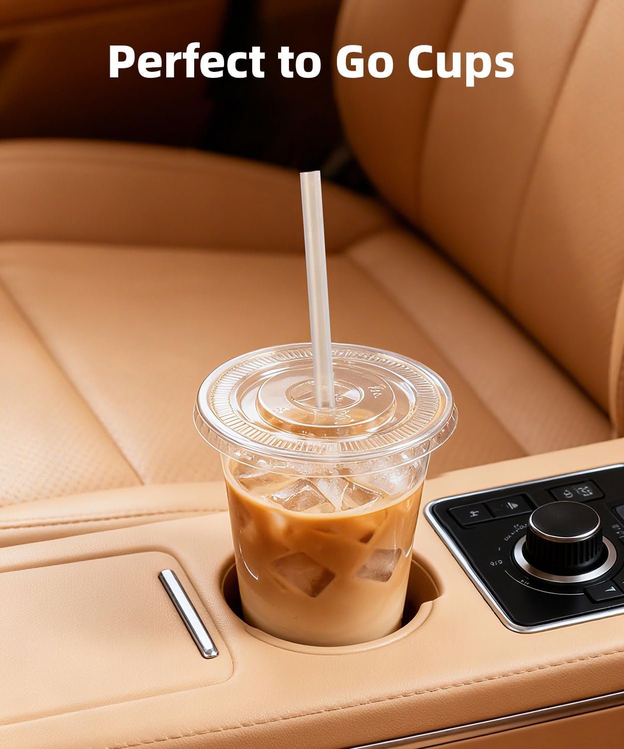 Logo Personalizado - Paquete de 100 vasos de plástico transparente de 16 oz con tapa y popotes, resistentes y seguros para alimentos, vasos desechables para café helado, batidos y bebidas frías - Proveedor de vasos BPA libres. Logo Personalizado - Paquete de 100 vasos de plástico transparente de 16 oz con tapa y popotes, resistentes y seguros para alimentos, vasos desechables para café helado, batidos y bebidas frías - Proveedor de vasos BPA libres.