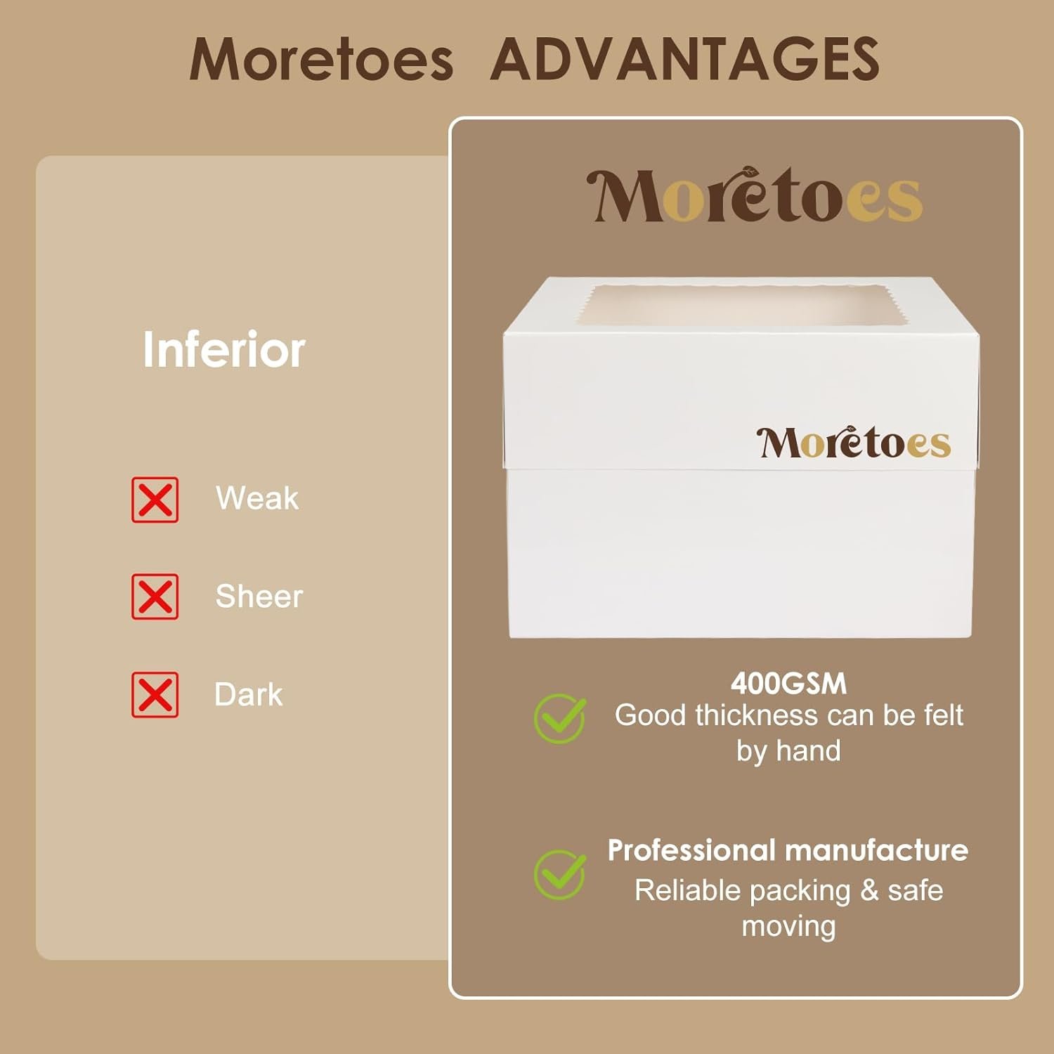 Logo Personalizado Cajas para Pasteles de 12x12x8 Pulgadas con Ventana para Postres, Marca Blanca de Cartón, Proveedor de Envases. Logo Personalizado Cajas para Pasteles de 12x12x8 Pulgadas con Ventana para Postres, Marca Blanca de Cartón, Proveedor de Envases.