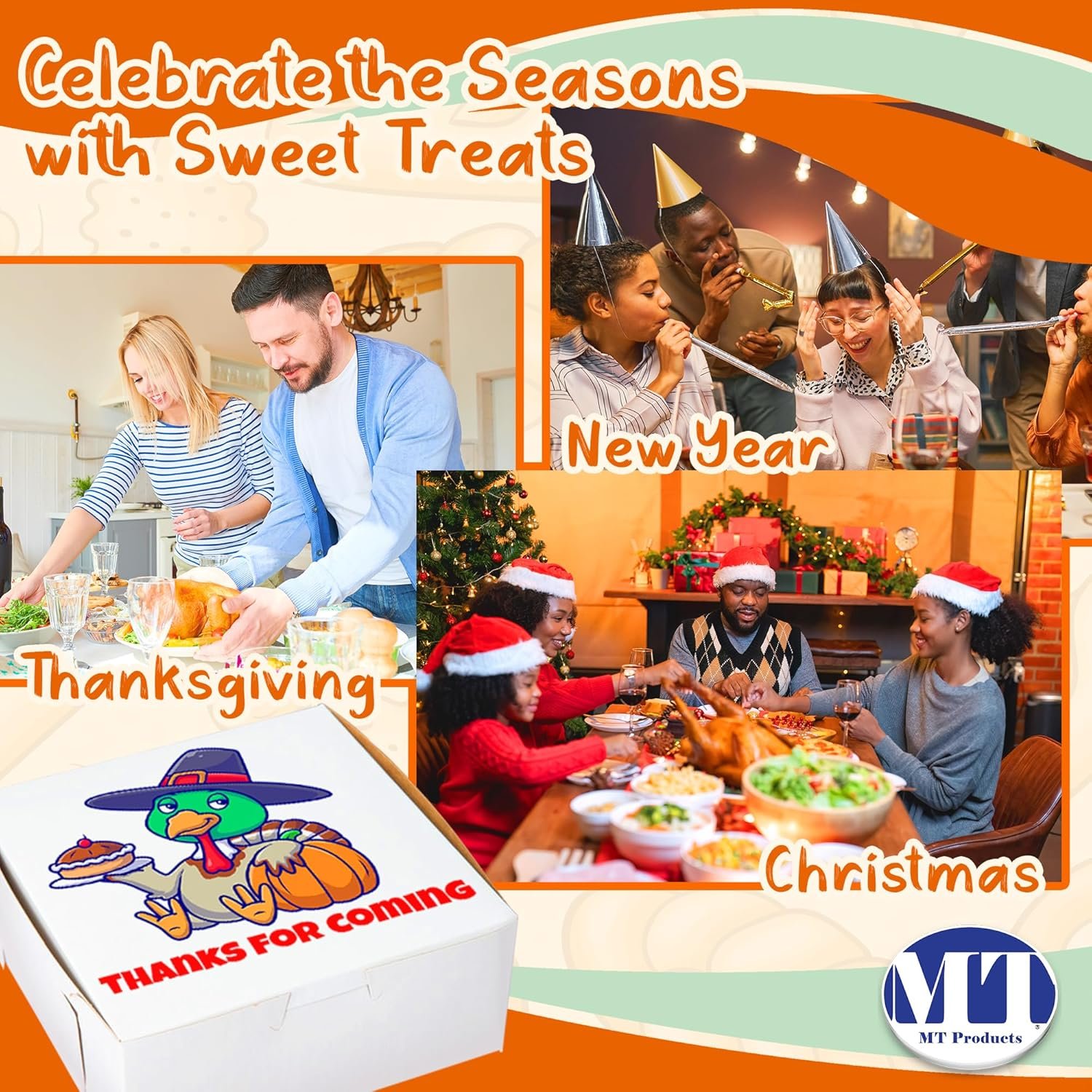 Logo Personalizado Cajas de pastelería impresas a medida - 6